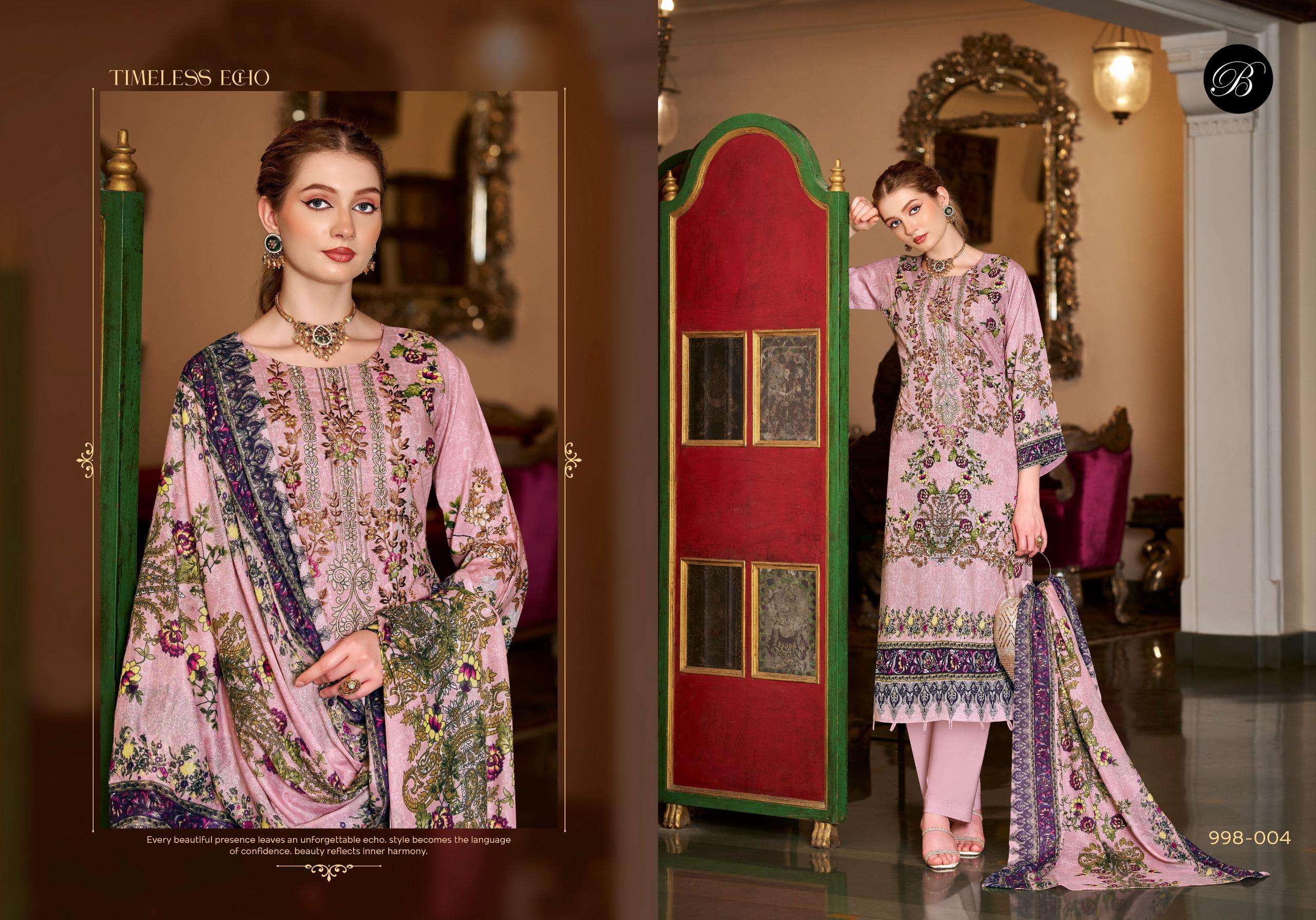 BELLIZA DESIGNER STUDIO NAIRA VOL 155 COTTON DIGITAL PRINTS WITH EMBROIDERIES WORK SUIT