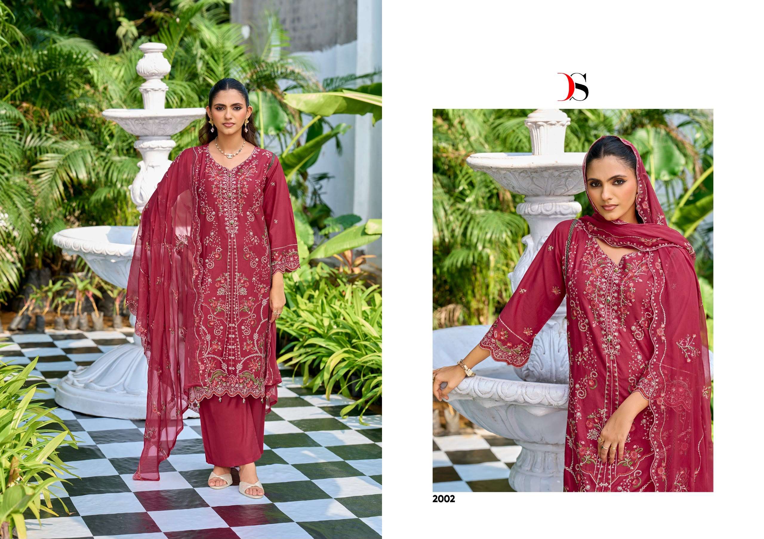DEEPSY SUITS ELAF EXCLUSIVE VOL 2 LAWN COTTON HEAVY EMBROIDERY DESIGNER WORK PAKISTANI SUIT