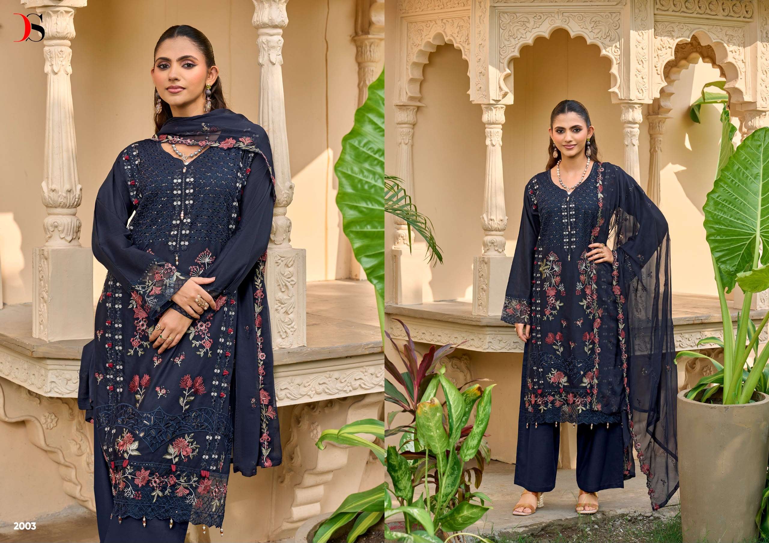 DEEPSY SUITS ELAF EXCLUSIVE VOL 2 LAWN COTTON HEAVY EMBROIDERY DESIGNER WORK PAKISTANI SUIT