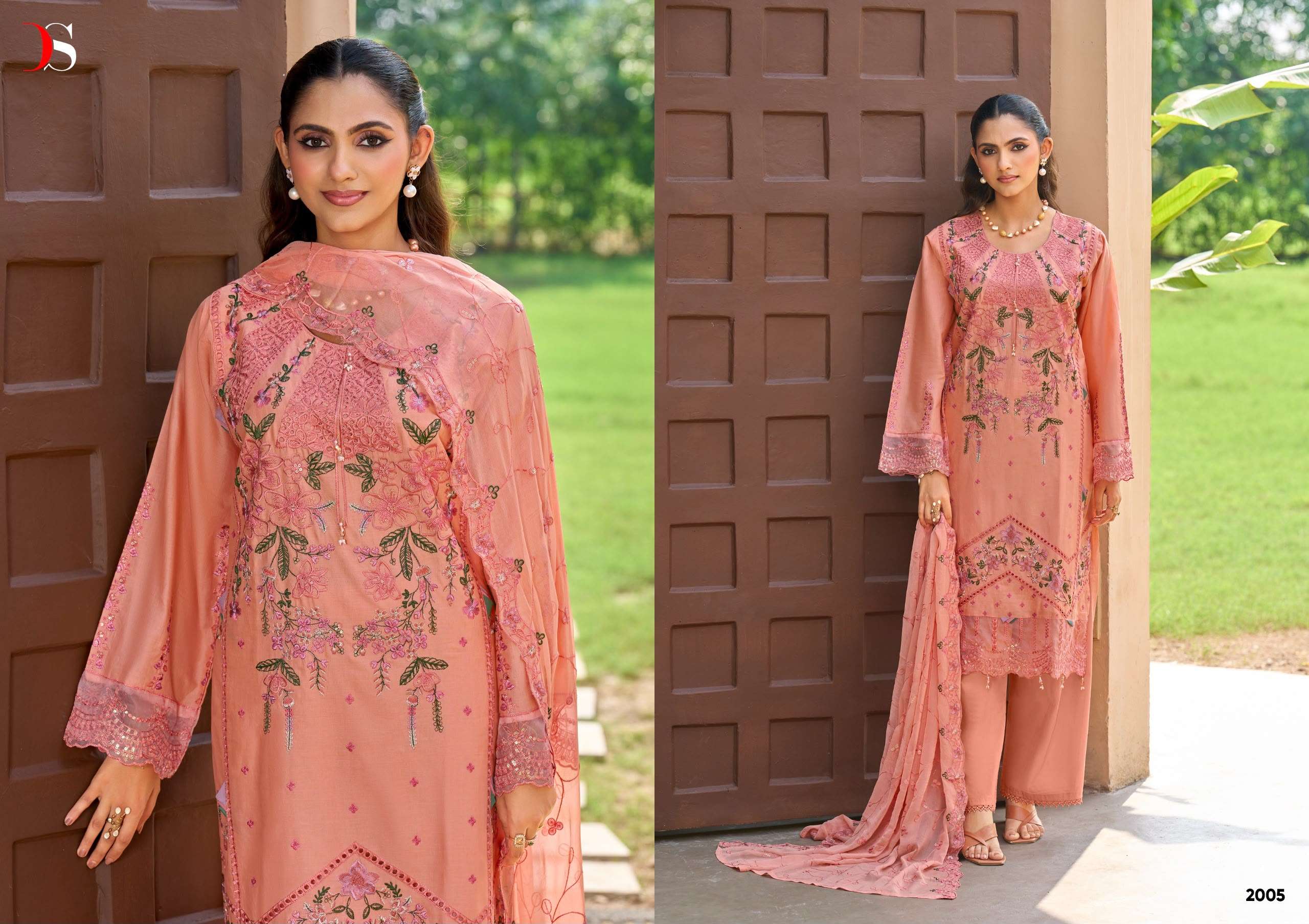DEEPSY SUITS ELAF EXCLUSIVE VOL 2 LAWN COTTON HEAVY EMBROIDERY DESIGNER WORK PAKISTANI SUIT