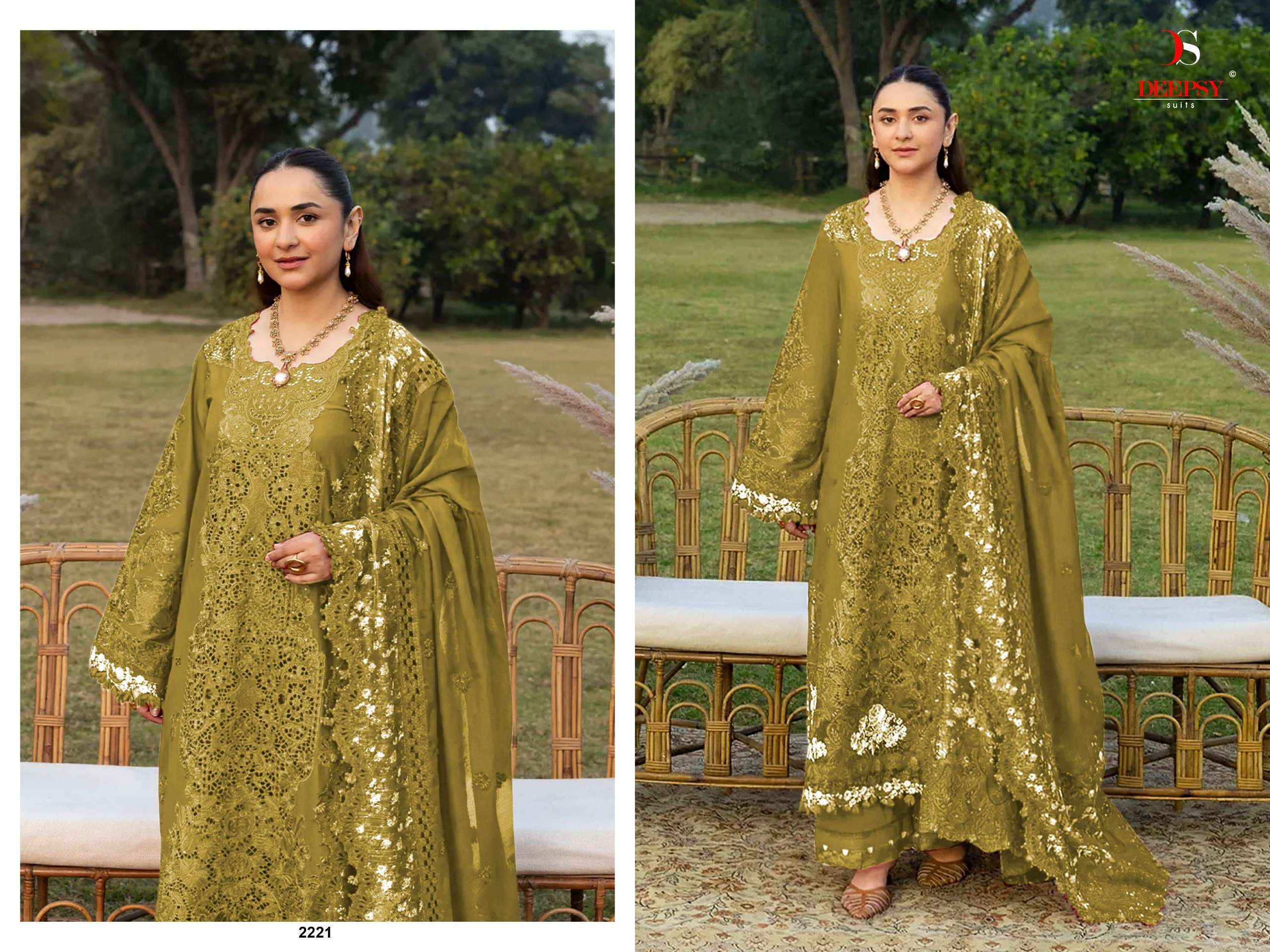 DEEPSY SUITS ELAF PREMIUM LUXURY LAWN COLLECTION VOL 10 COTTON EMBROIDERY DESIGNER WORK SUIT