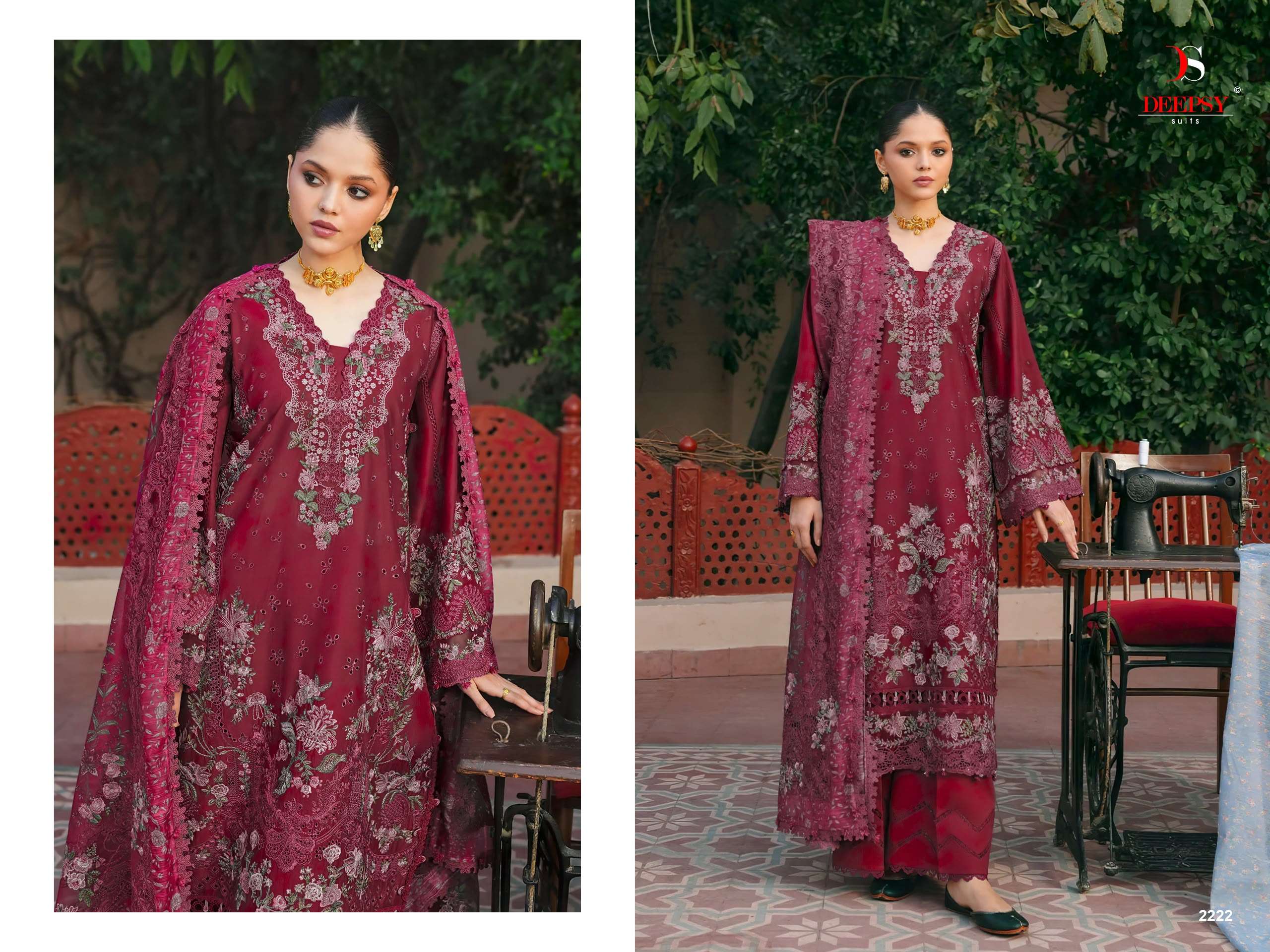DEEPSY SUITS ELAF PREMIUM LUXURY LAWN COLLECTION VOL 10 COTTON EMBROIDERY DESIGNER WORK SUIT