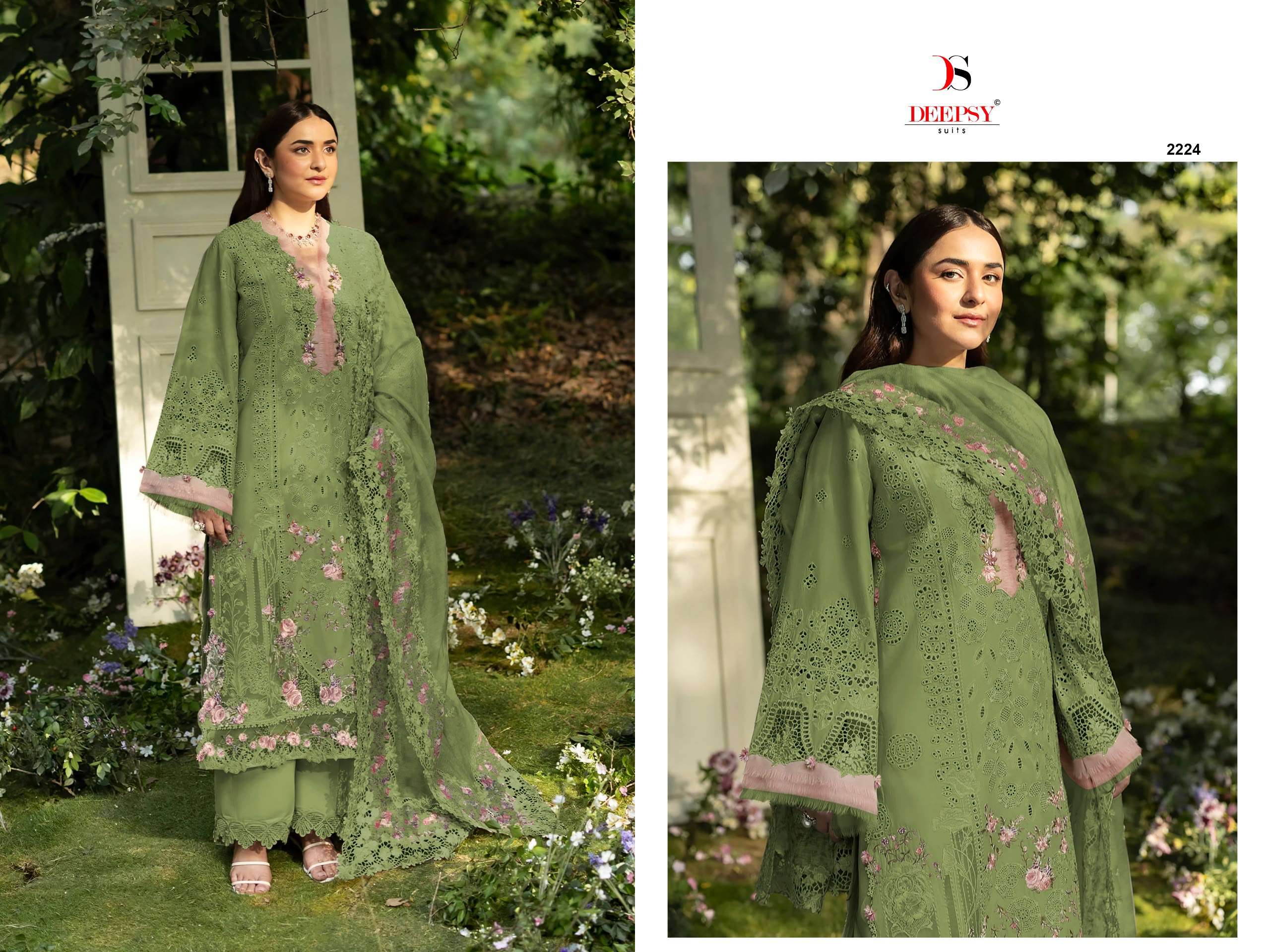 DEEPSY SUITS ELAF PREMIUM LUXURY LAWN COLLECTION VOL 10 COTTON EMBROIDERY DESIGNER WORK SUIT