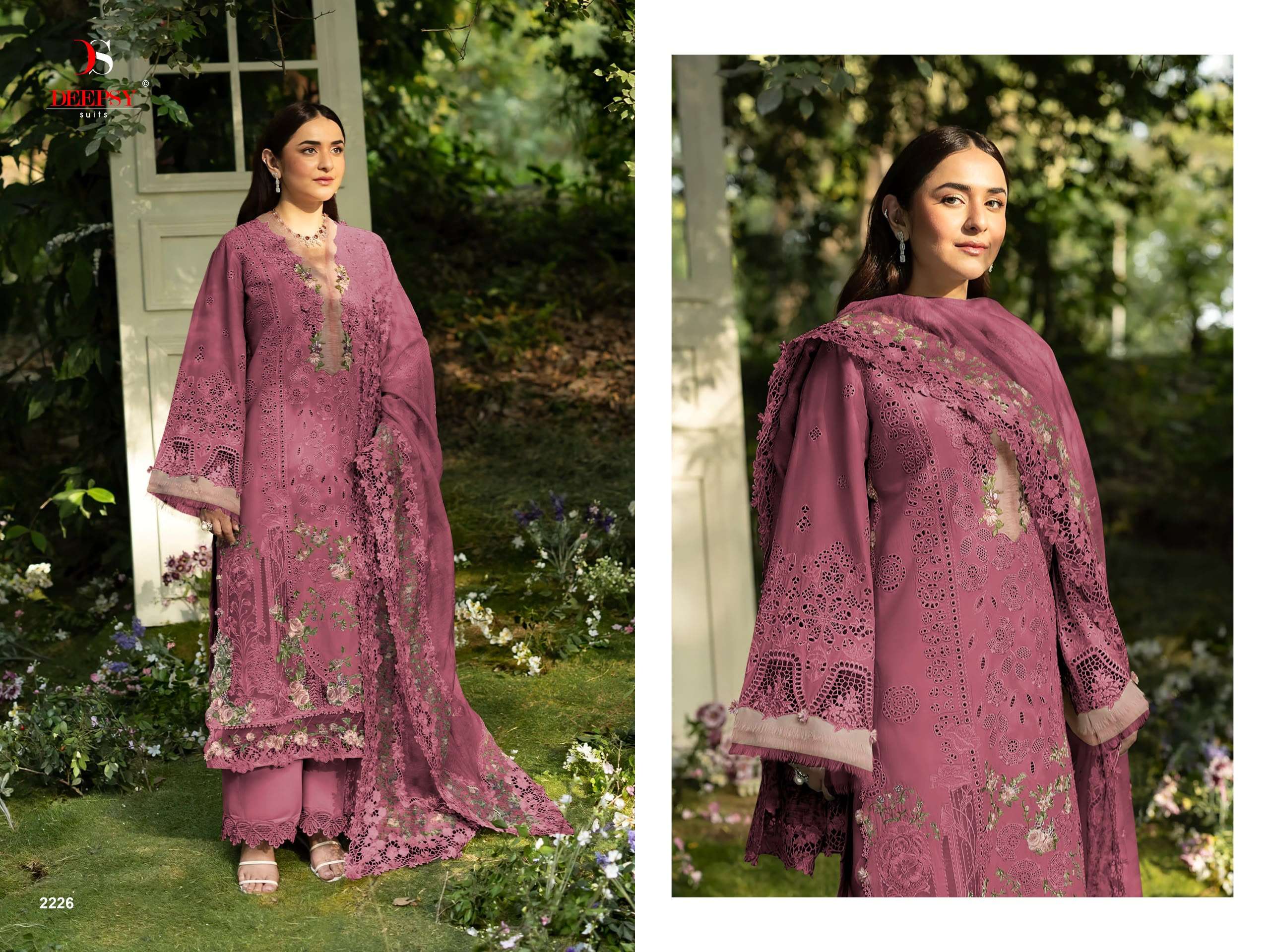 DEEPSY SUITS ELAF PREMIUM LUXURY LAWN COLLECTION VOL 10 COTTON EMBROIDERY DESIGNER WORK SUIT