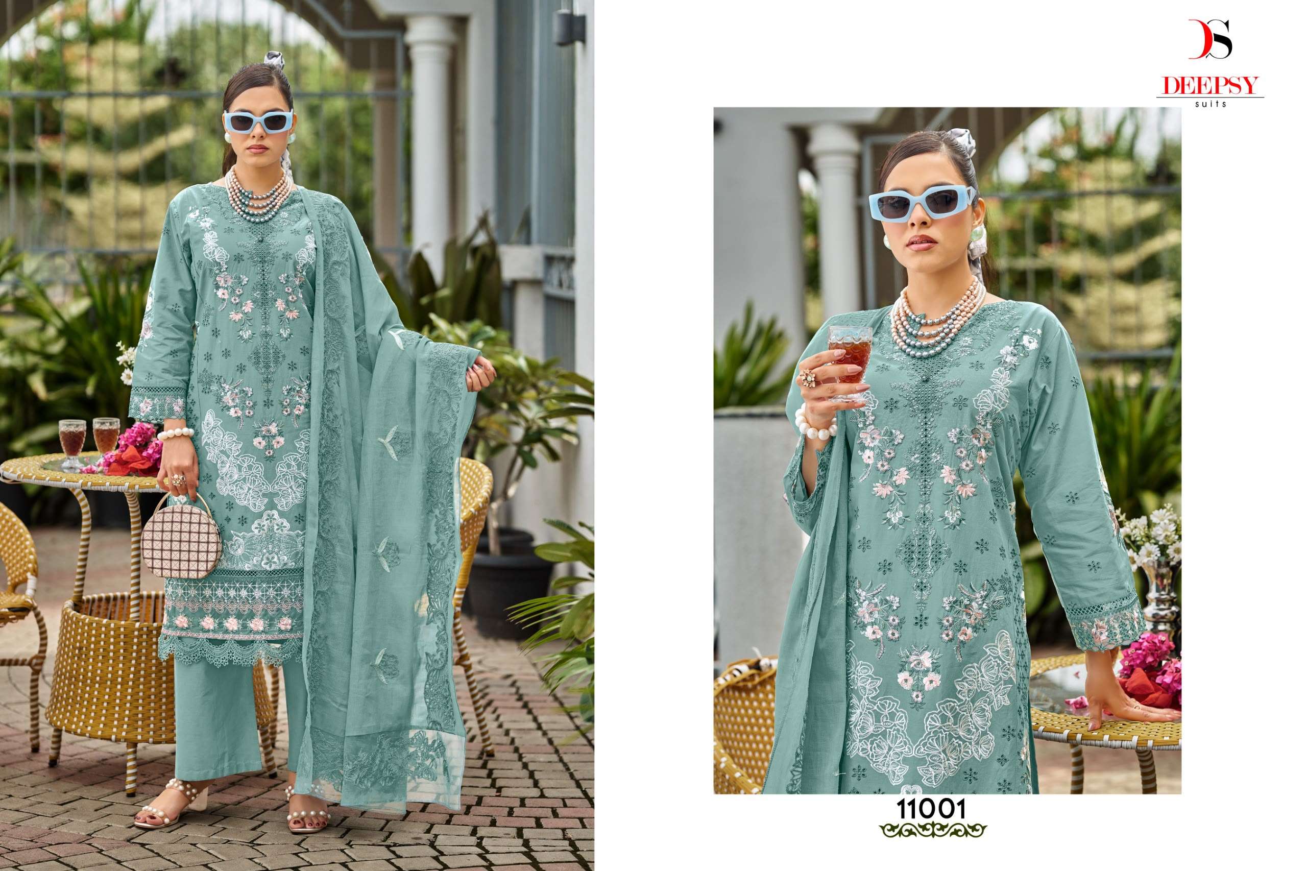 DEEPSY SUITS ELAF PREMIUM LUXURY LAWN COLLECTION VOL 11 COTTON EMBROIDERY DESIGNER WORK SUIT