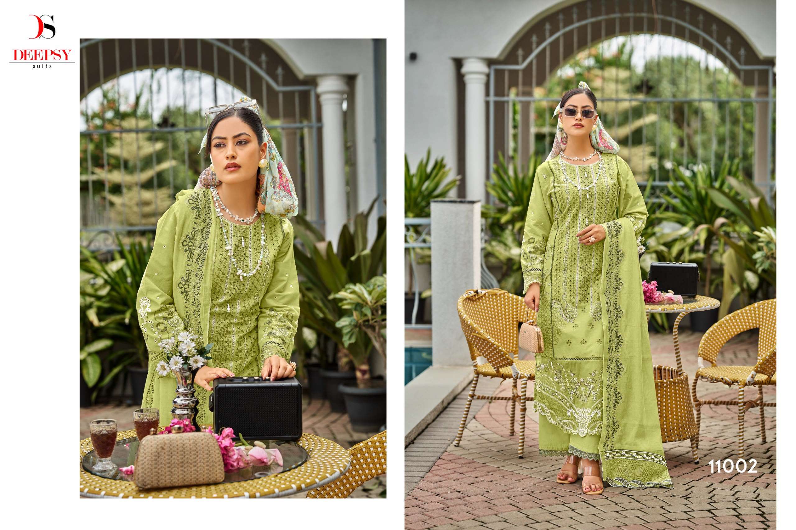 DEEPSY SUITS ELAF PREMIUM LUXURY LAWN COLLECTION VOL 11 COTTON EMBROIDERY DESIGNER WORK SUIT