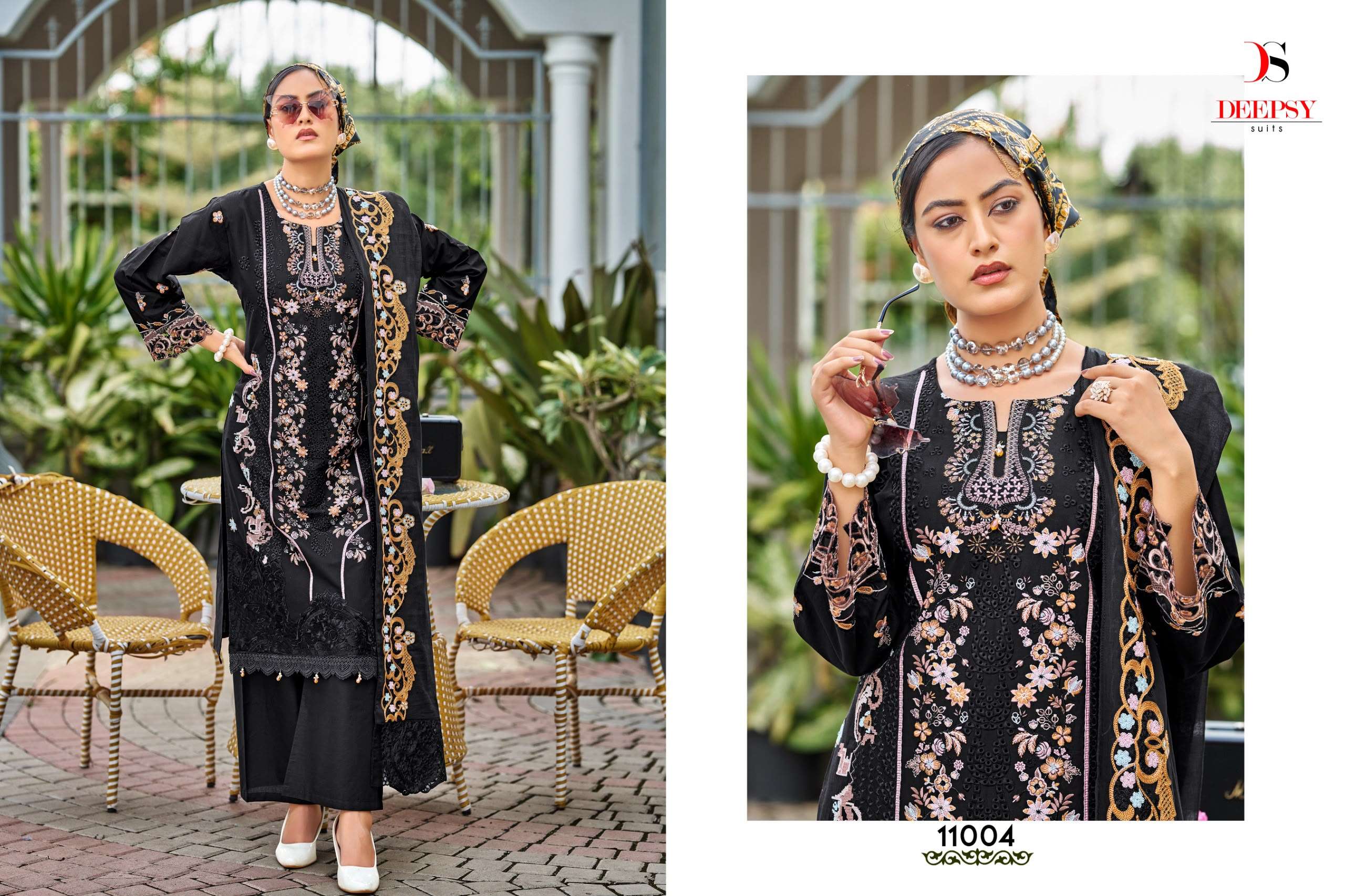 DEEPSY SUITS ELAF PREMIUM LUXURY LAWN COLLECTION VOL 11 COTTON EMBROIDERY DESIGNER WORK SUIT