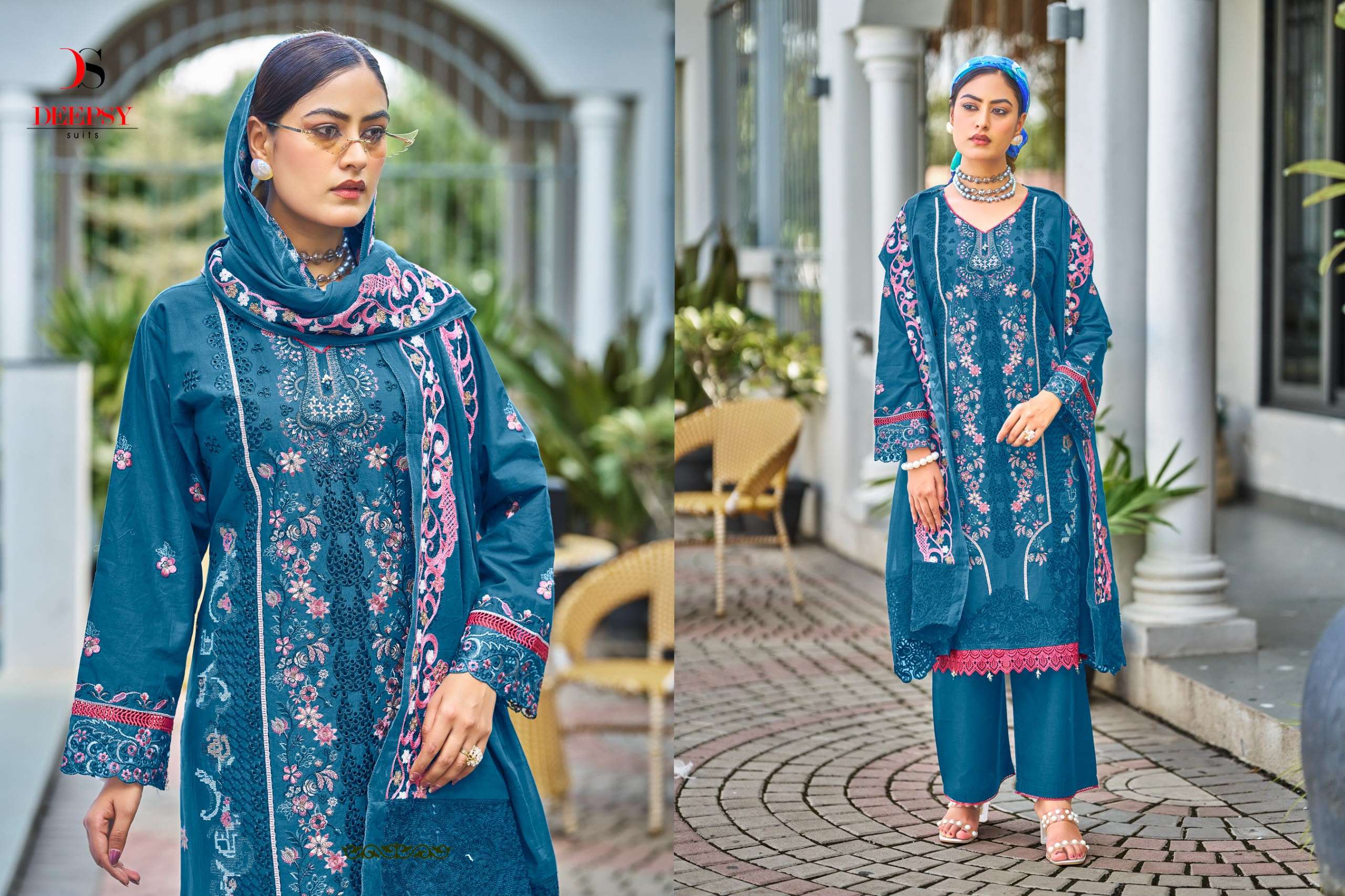 DEEPSY SUITS ELAF PREMIUM LUXURY LAWN COLLECTION VOL 11 COTTON EMBROIDERY DESIGNER WORK SUIT