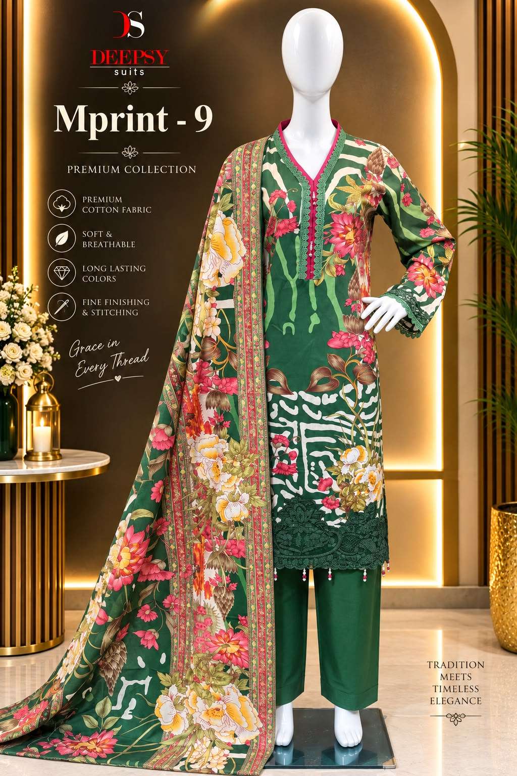 DEEPSY SUITS MARIA B M PRINT VOL 9 READY MADE COLLECTION 