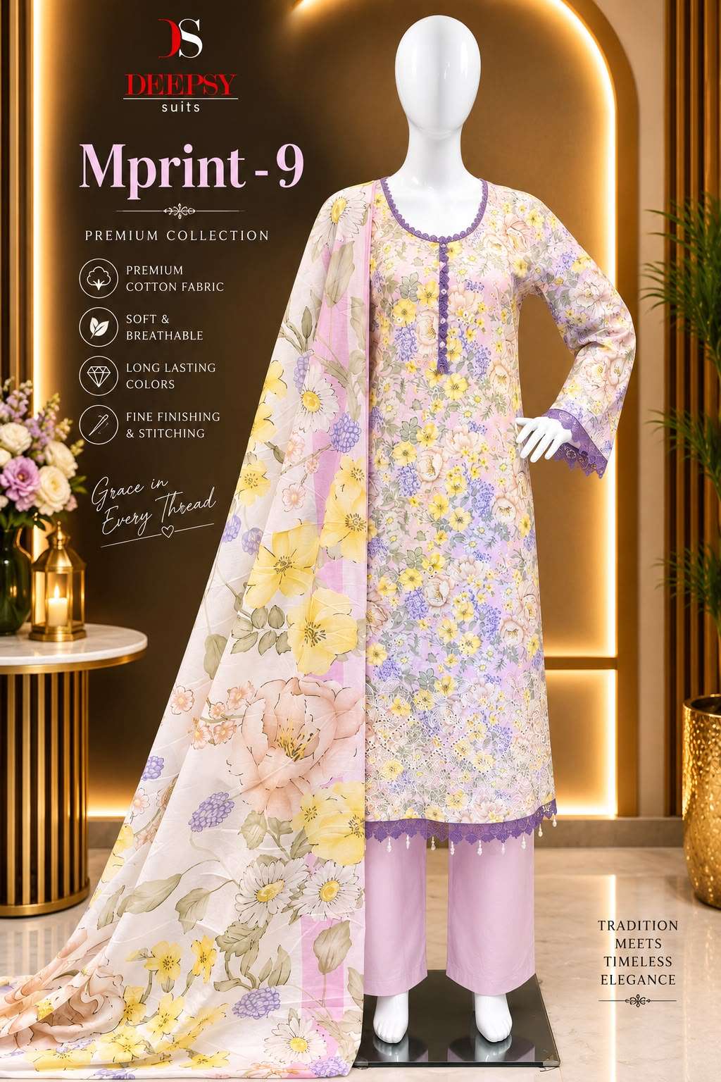 DEEPSY SUITS MARIA B M PRINT VOL 9 READY MADE COLLECTION 