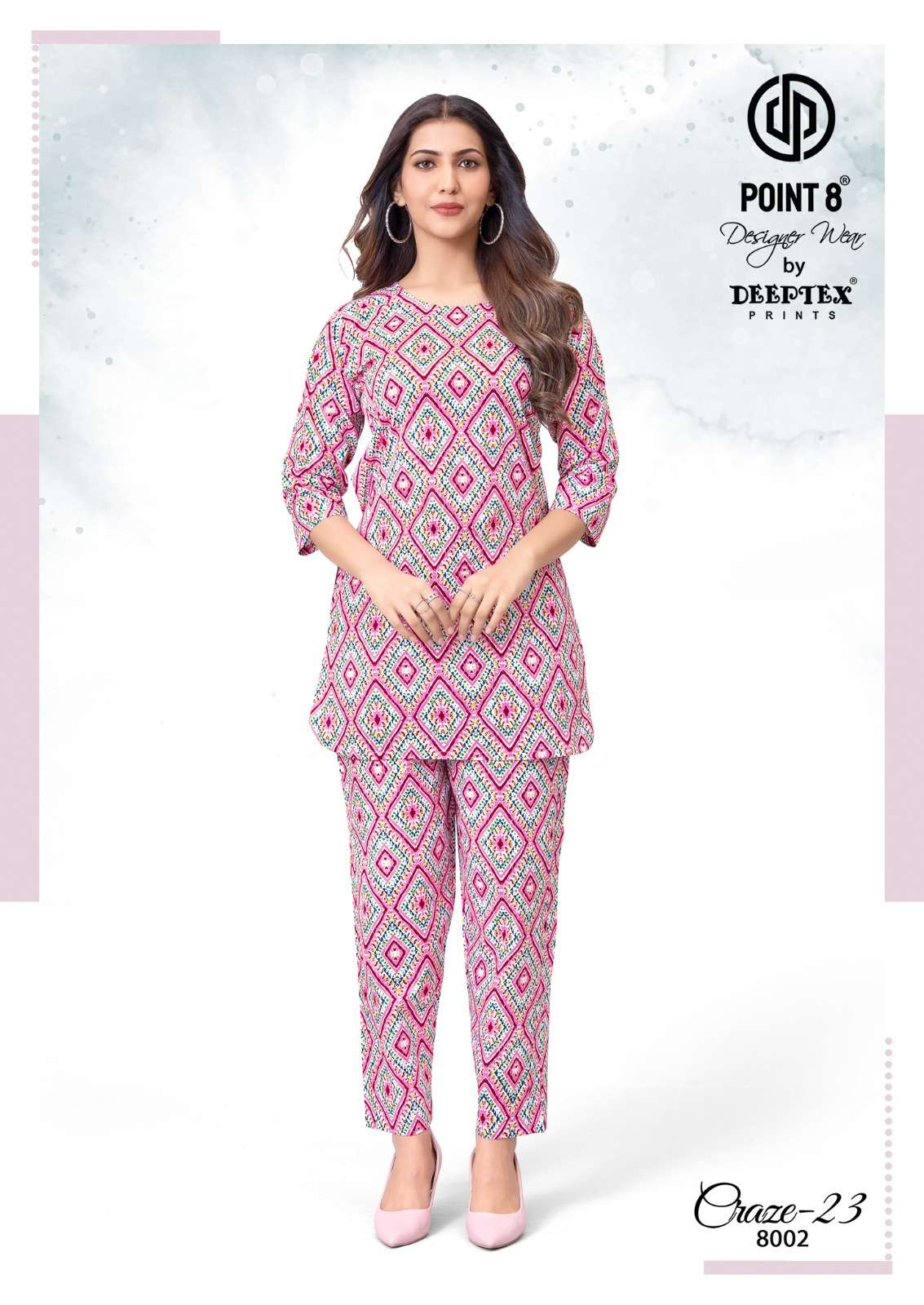DEEPTEX PRINTS CRAZE 23 VOL 8 COTTON PRINTED LADIES CO-ORD SET
