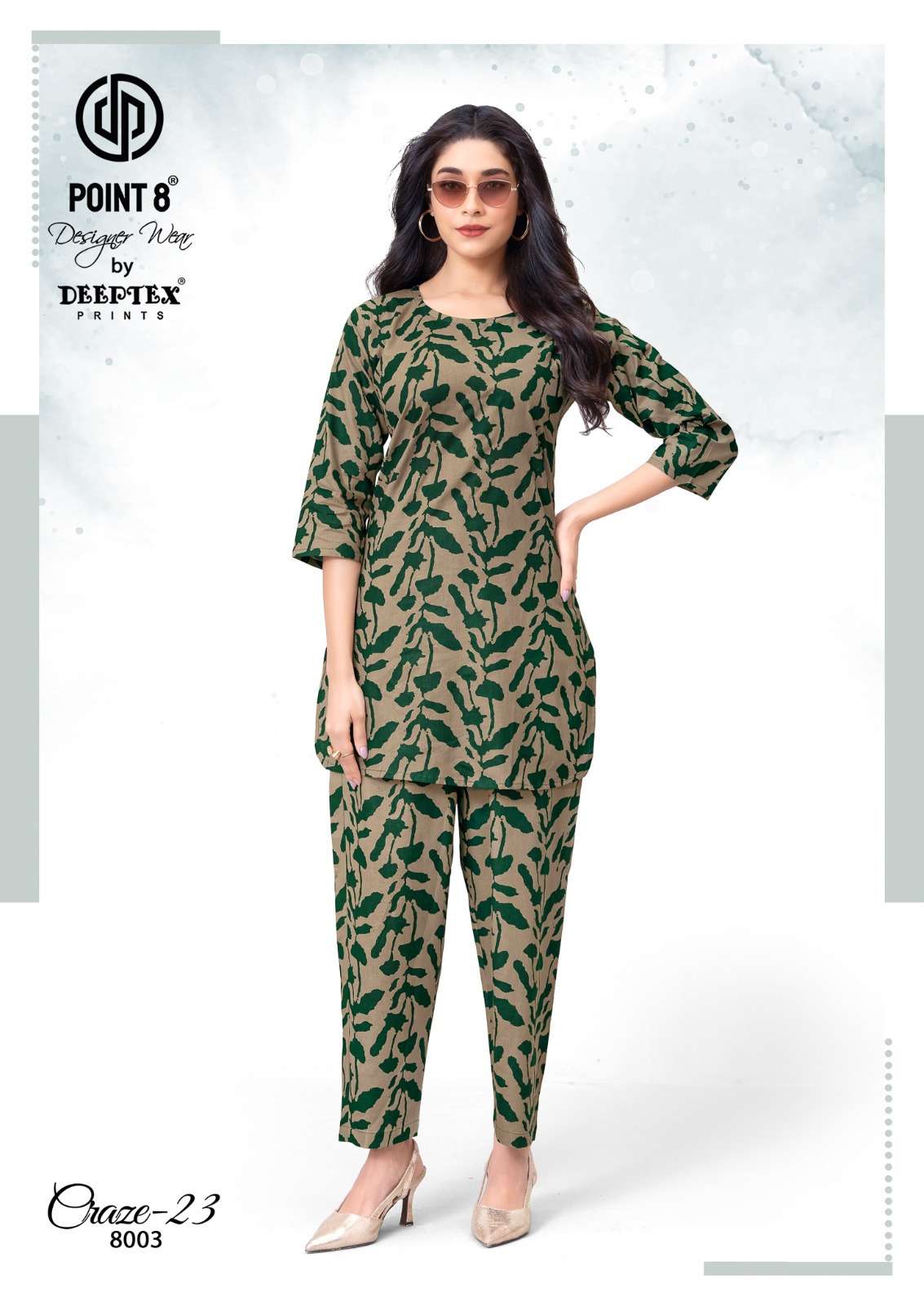 DEEPTEX PRINTS CRAZE 23 VOL 8 COTTON PRINTED LADIES CO-ORD SET