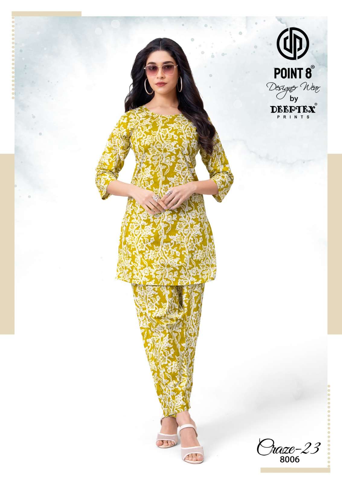 DEEPTEX PRINTS CRAZE 23 VOL 8 COTTON PRINTED LADIES CO-ORD SET