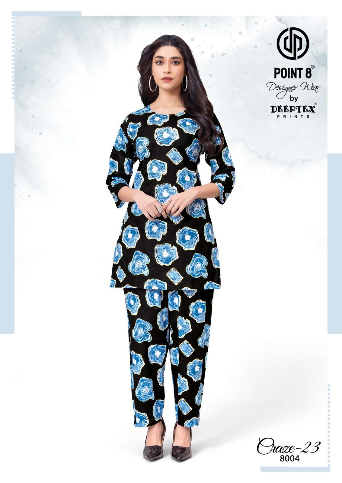 DEEPTEX PRINTS CRAZE 23 VOL 8 COTTON PRINTED LADIES CO-ORD SET