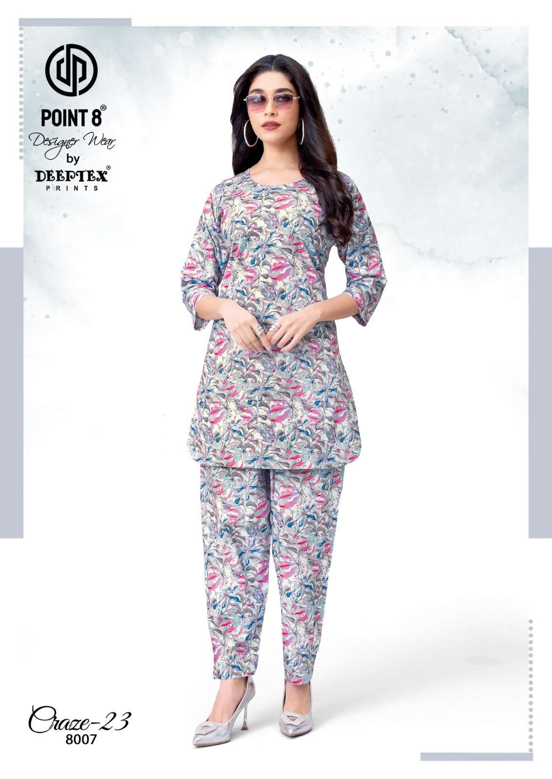 DEEPTEX PRINTS CRAZE 23 VOL 8 COTTON PRINTED LADIES CO-ORD SET