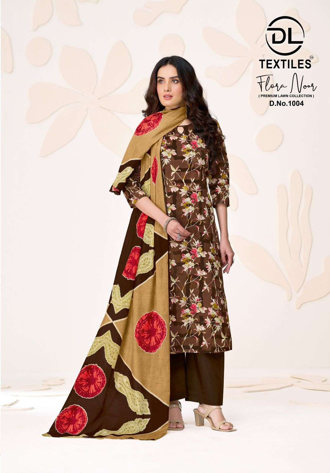 DL TEXTILES FLORA NOOR VOL 1 LAWN COTTON PRINTED SALWAR SUIT