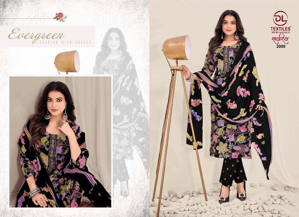 DL TEXTILES SAWARIYA VOL 2 COTTON PRINT WITH FANCY WORKS STITCHED SUIT COLLECTION 
