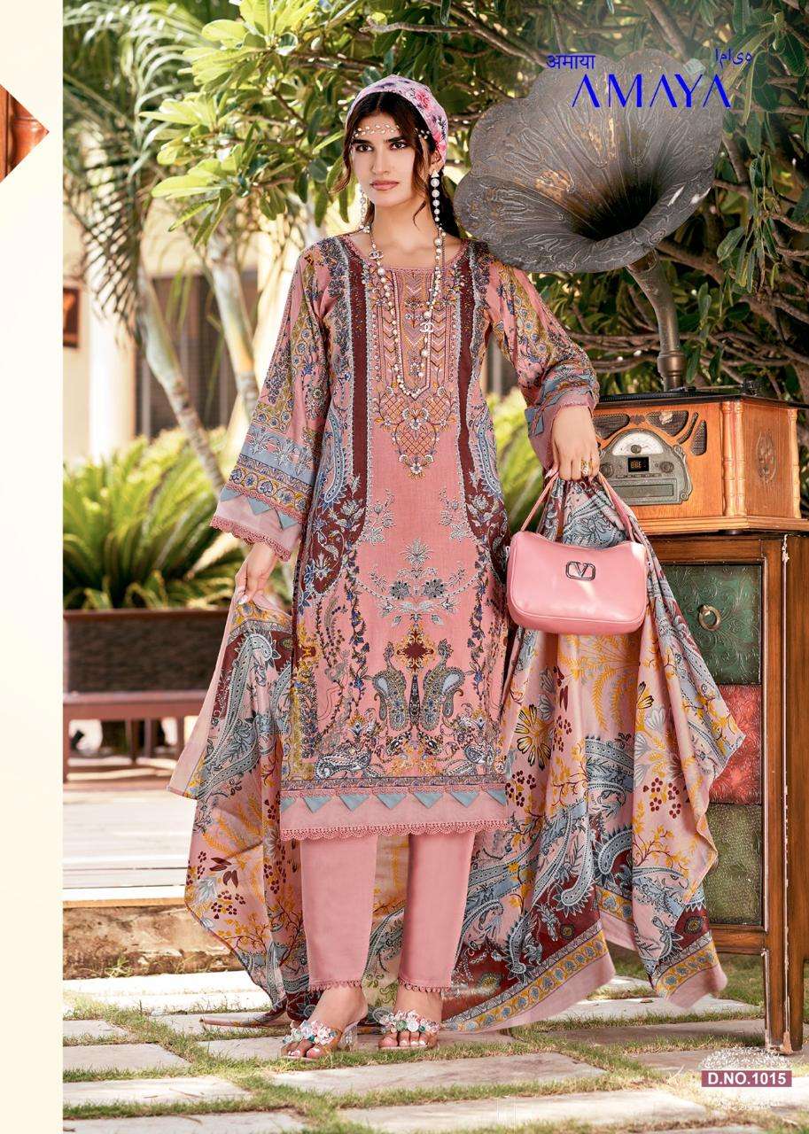 FALAK INTERNATIONAL AMAYA VOL 1 COTTON DIGITAL STYLE PRINT SALWAR SUIT