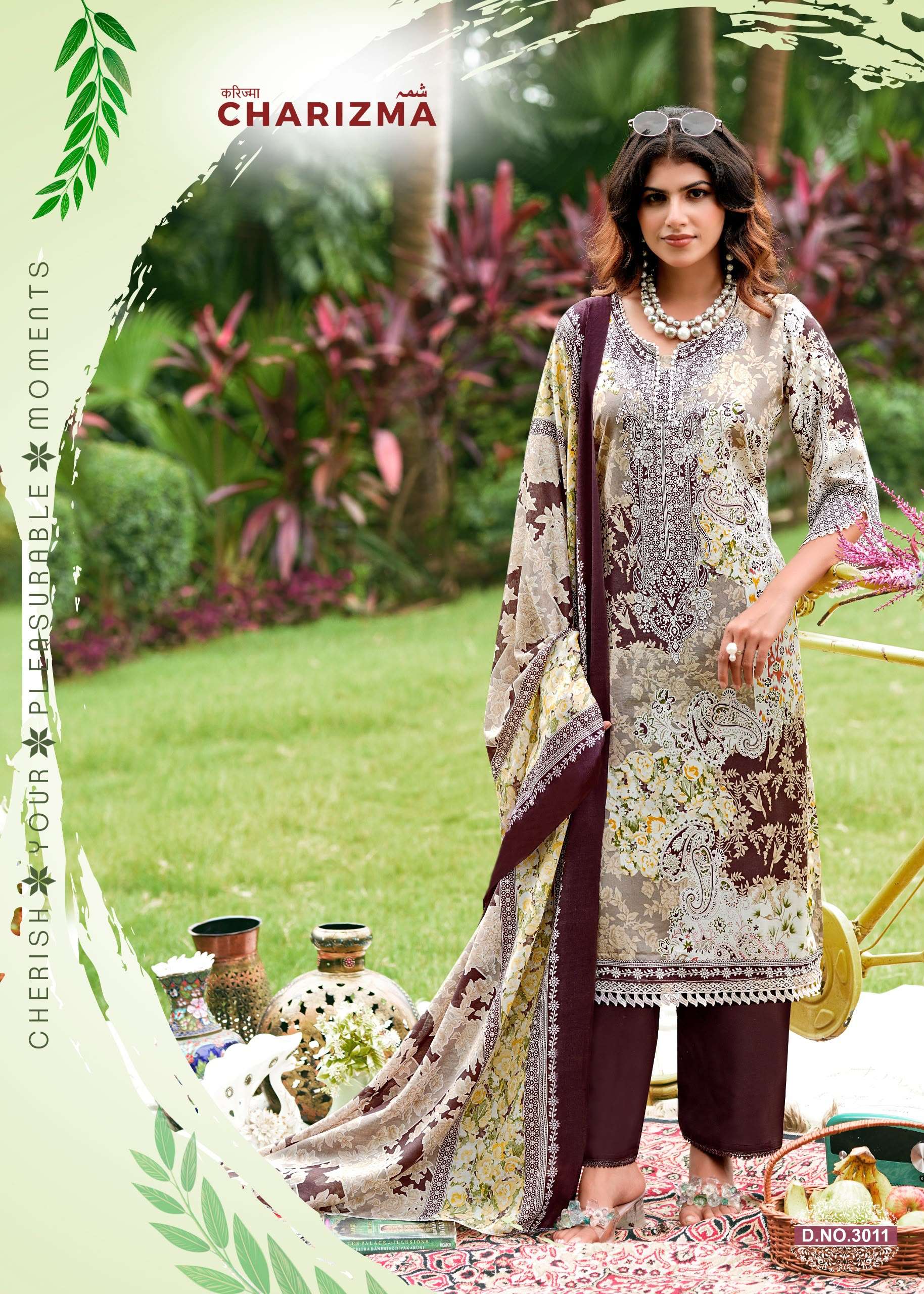 FALAK INTERNATIONAL GANESHA CHARIZMA VOL 3 COTTON DIGITAL STYLE PRINT SALWAR SUIT