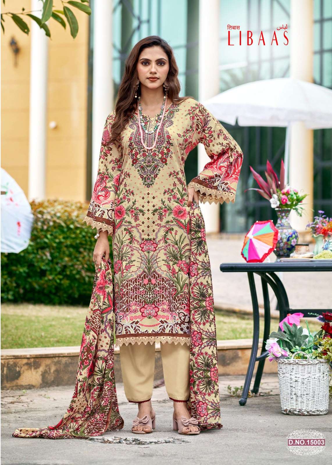 FALAK INTERNATIONAL LIBAAS VOL 15 COTTON DIGITAL KARACHI PRINTS SALWAR SUIT