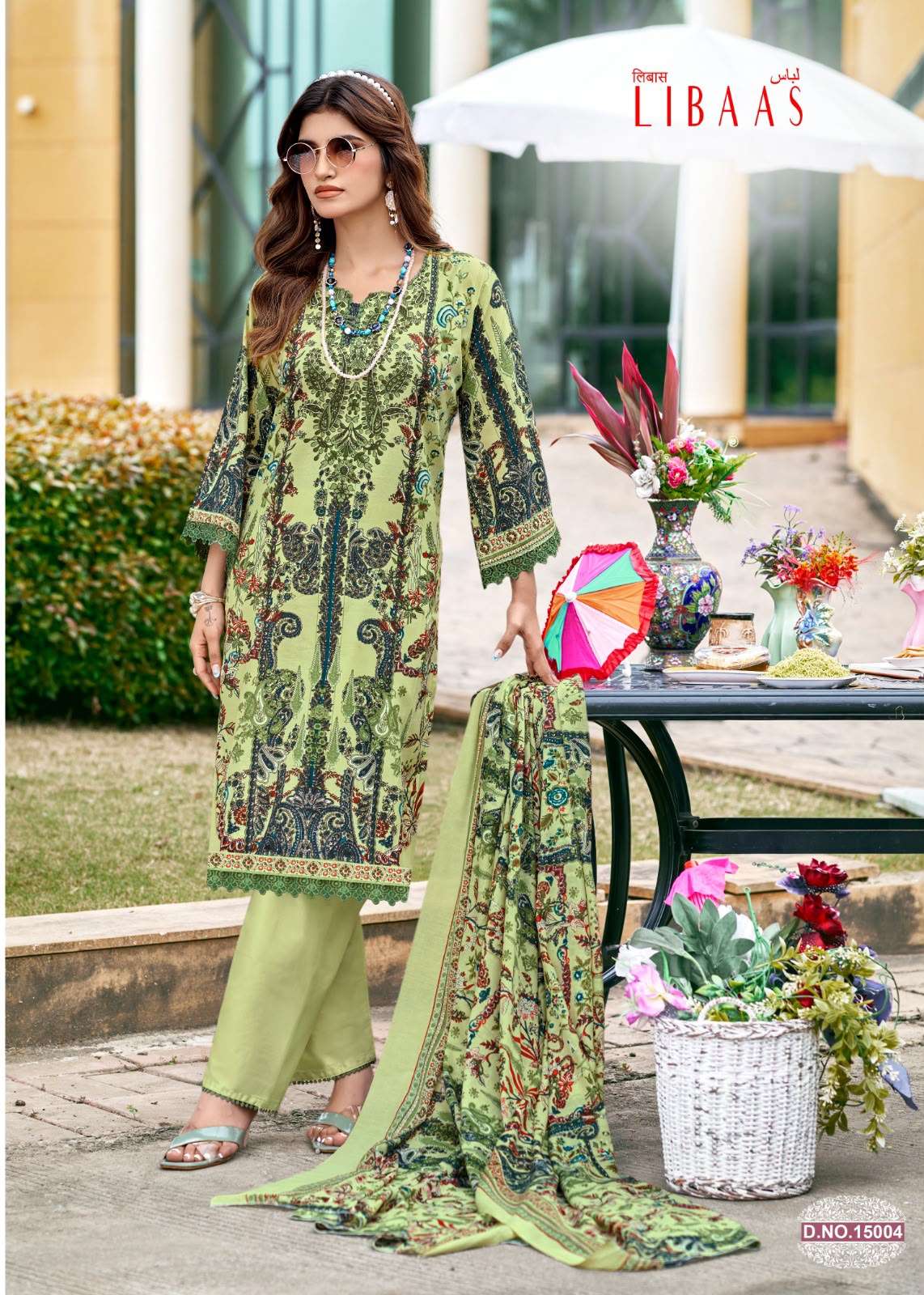 FALAK INTERNATIONAL LIBAAS VOL 15 COTTON DIGITAL KARACHI PRINTS SALWAR SUIT
