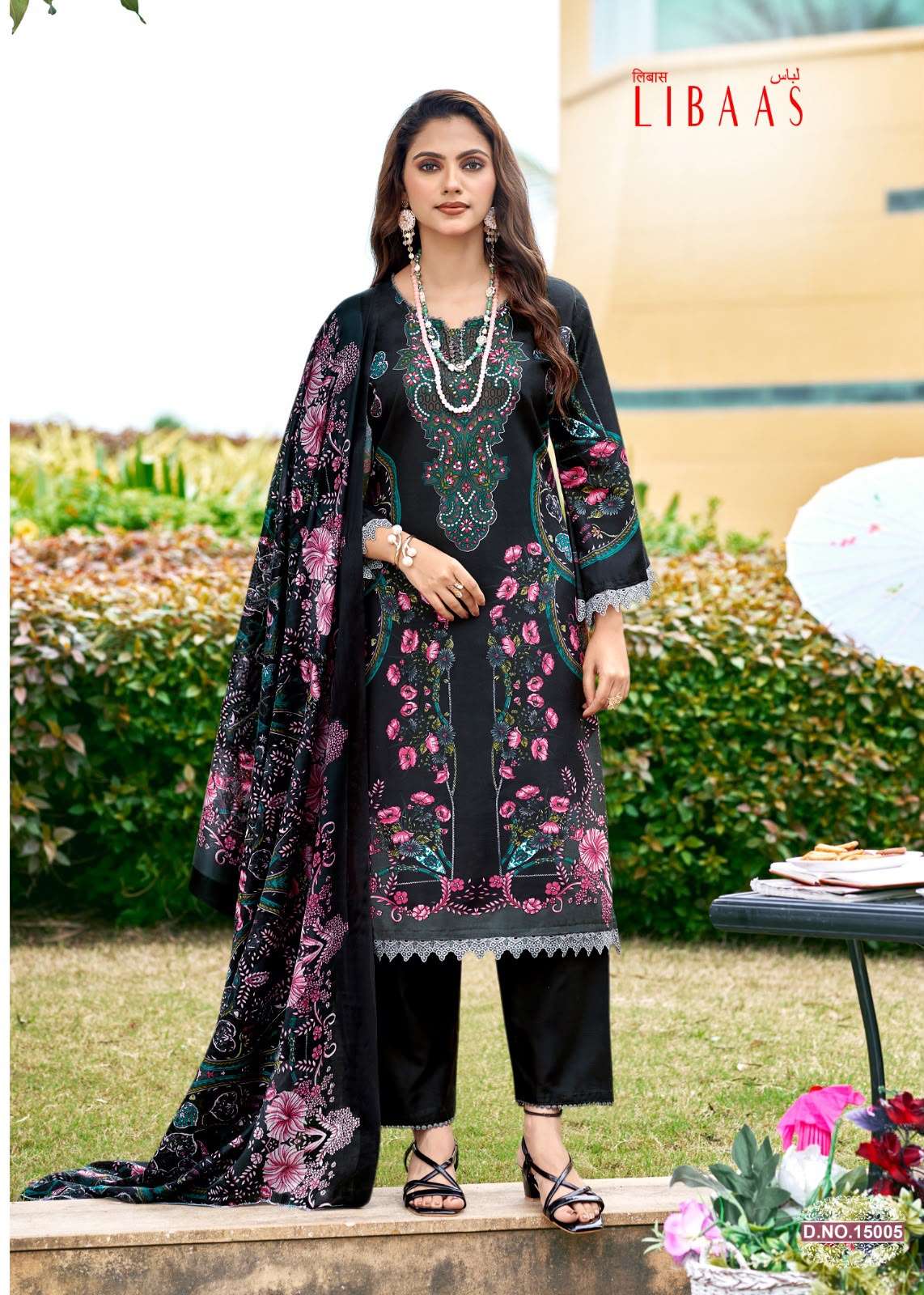 FALAK INTERNATIONAL LIBAAS VOL 15 COTTON DIGITAL KARACHI PRINTS SALWAR SUIT