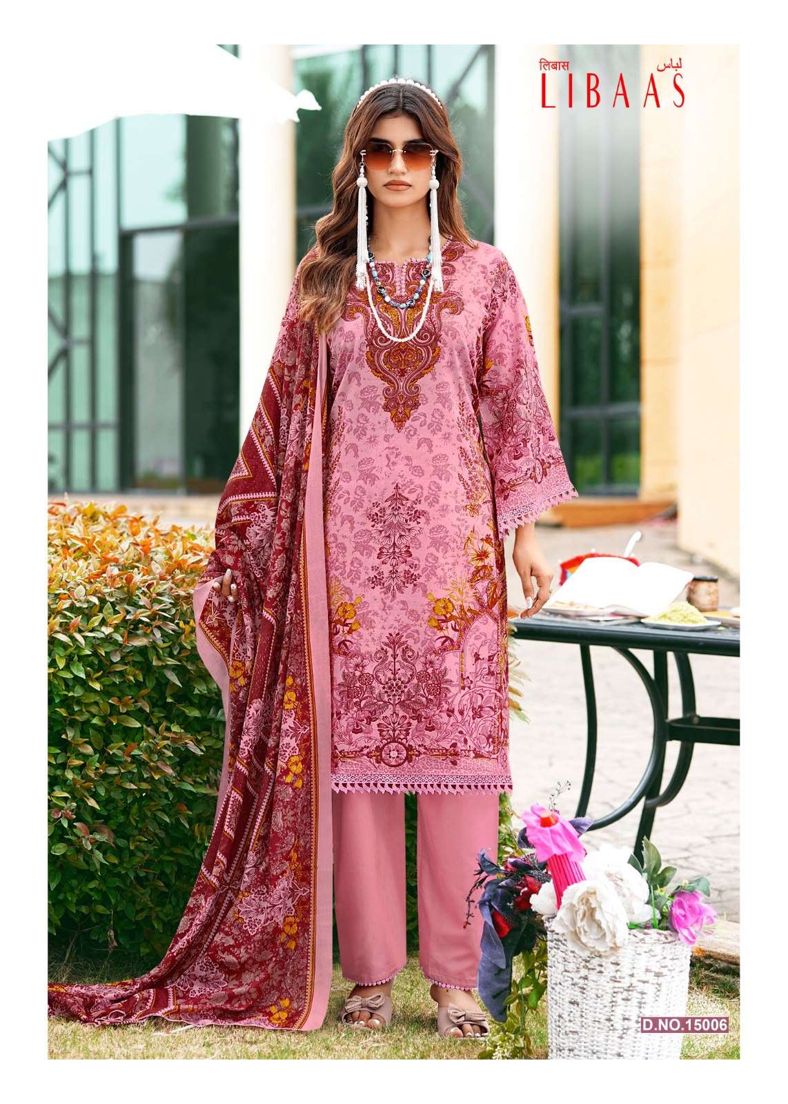 FALAK INTERNATIONAL LIBAAS VOL 15 COTTON DIGITAL KARACHI PRINTS SALWAR SUIT