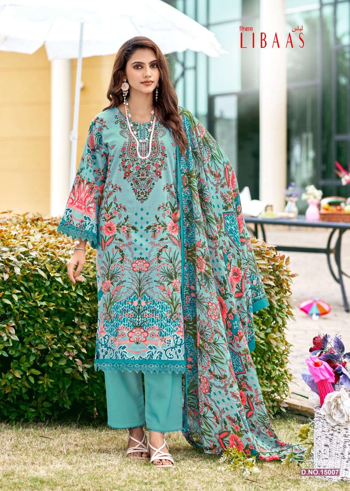 FALAK INTERNATIONAL LIBAAS VOL 15 COTTON DIGITAL KARACHI PRINTS SALWAR SUIT