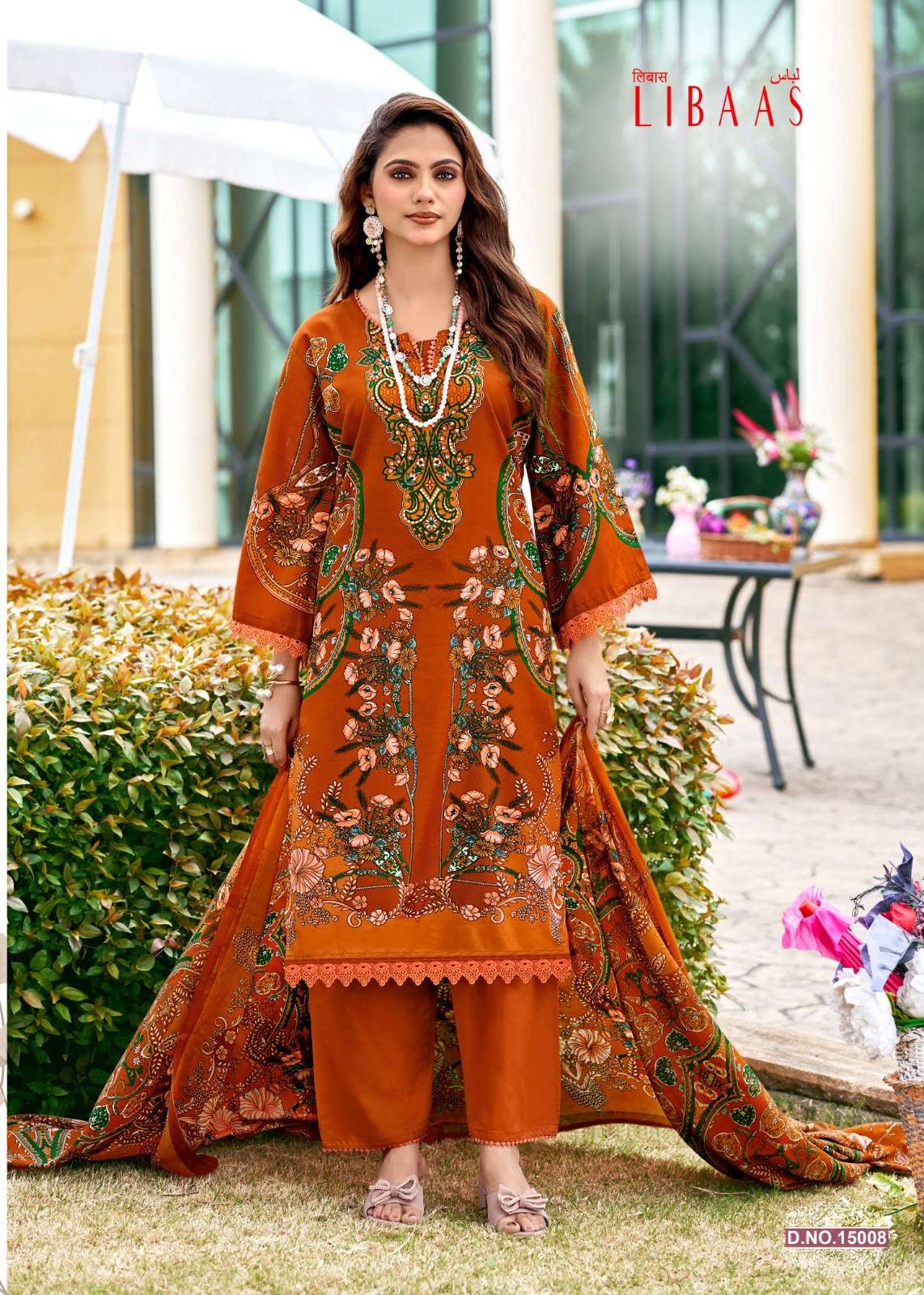 FALAK INTERNATIONAL LIBAAS VOL 15 COTTON DIGITAL KARACHI PRINTS SALWAR SUIT