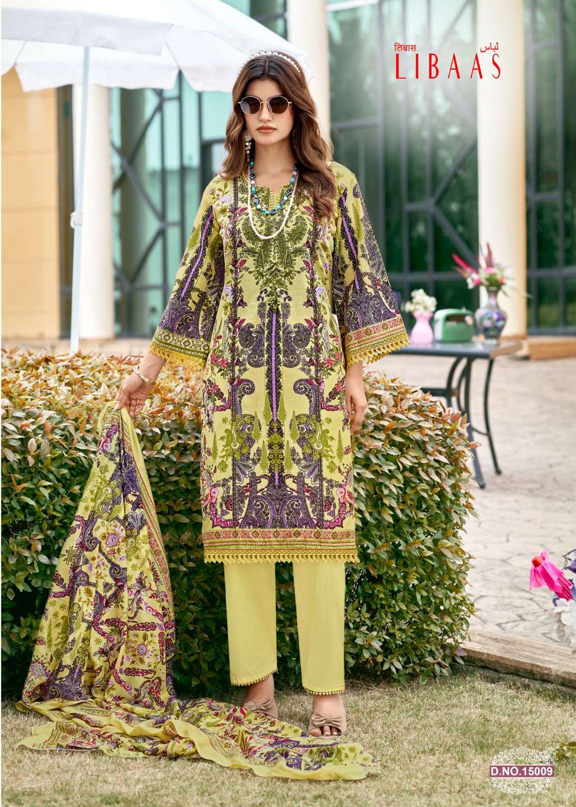 FALAK INTERNATIONAL LIBAAS VOL 15 COTTON DIGITAL KARACHI PRINTS SALWAR SUIT