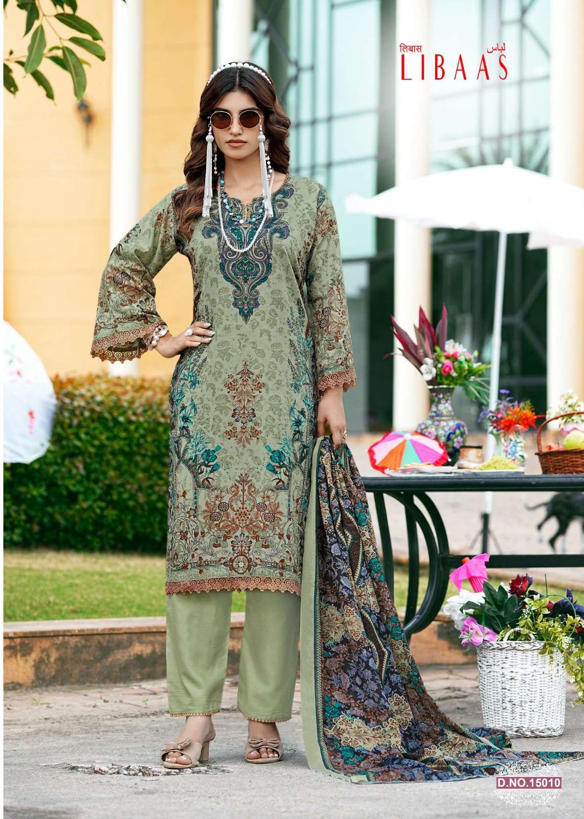 FALAK INTERNATIONAL LIBAAS VOL 15 COTTON DIGITAL KARACHI PRINTS SALWAR SUIT