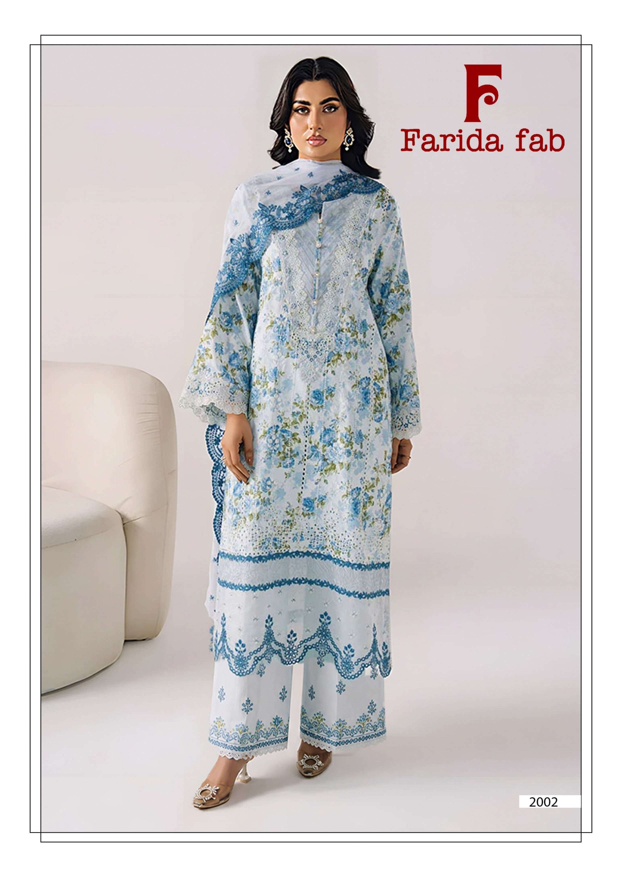 FARIDA FAB CHARIZMA VOL 2 COTTON DIGITAL PRINTS SALWAR SUIT
