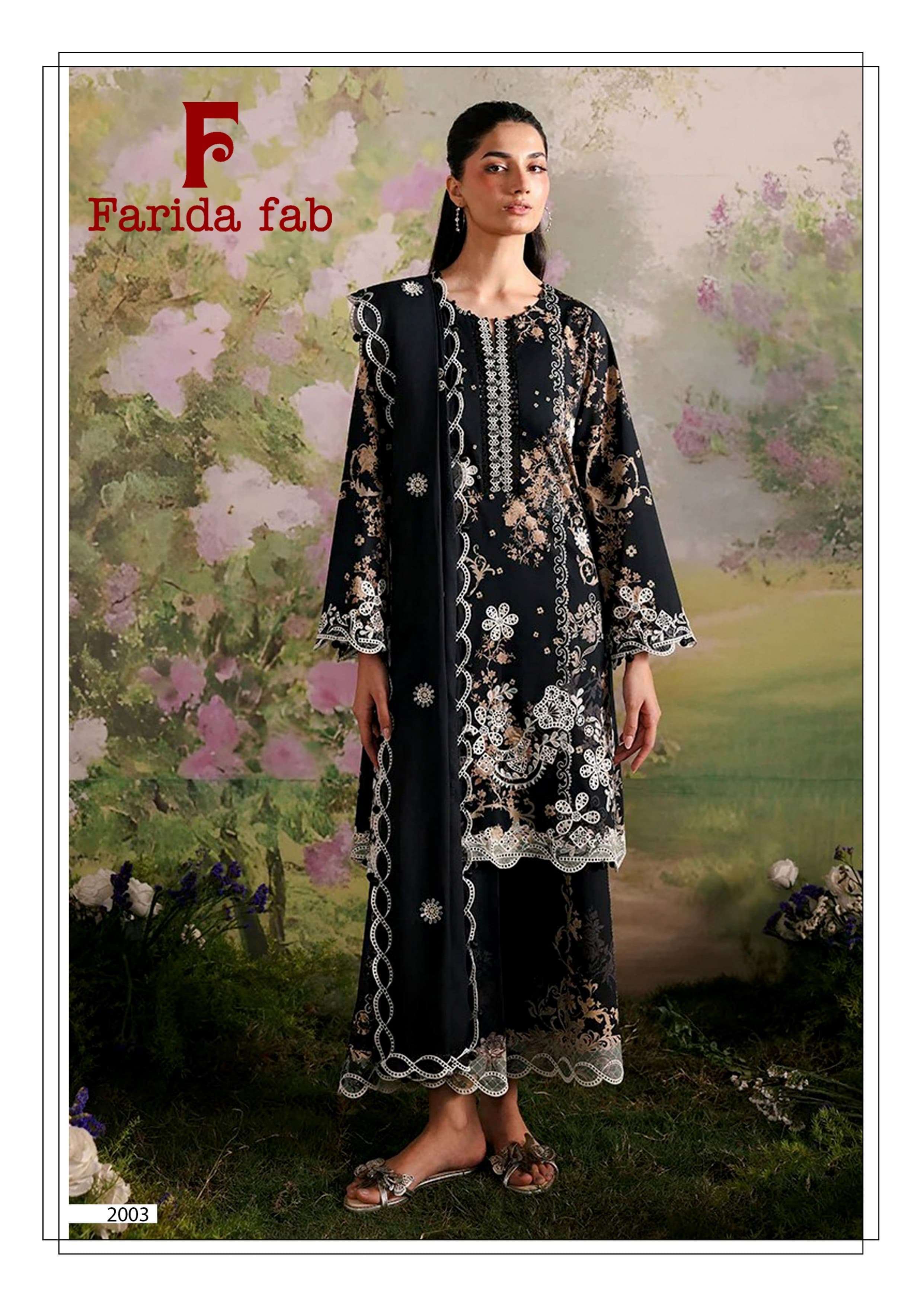 FARIDA FAB CHARIZMA VOL 2 COTTON DIGITAL PRINTS SALWAR SUIT
