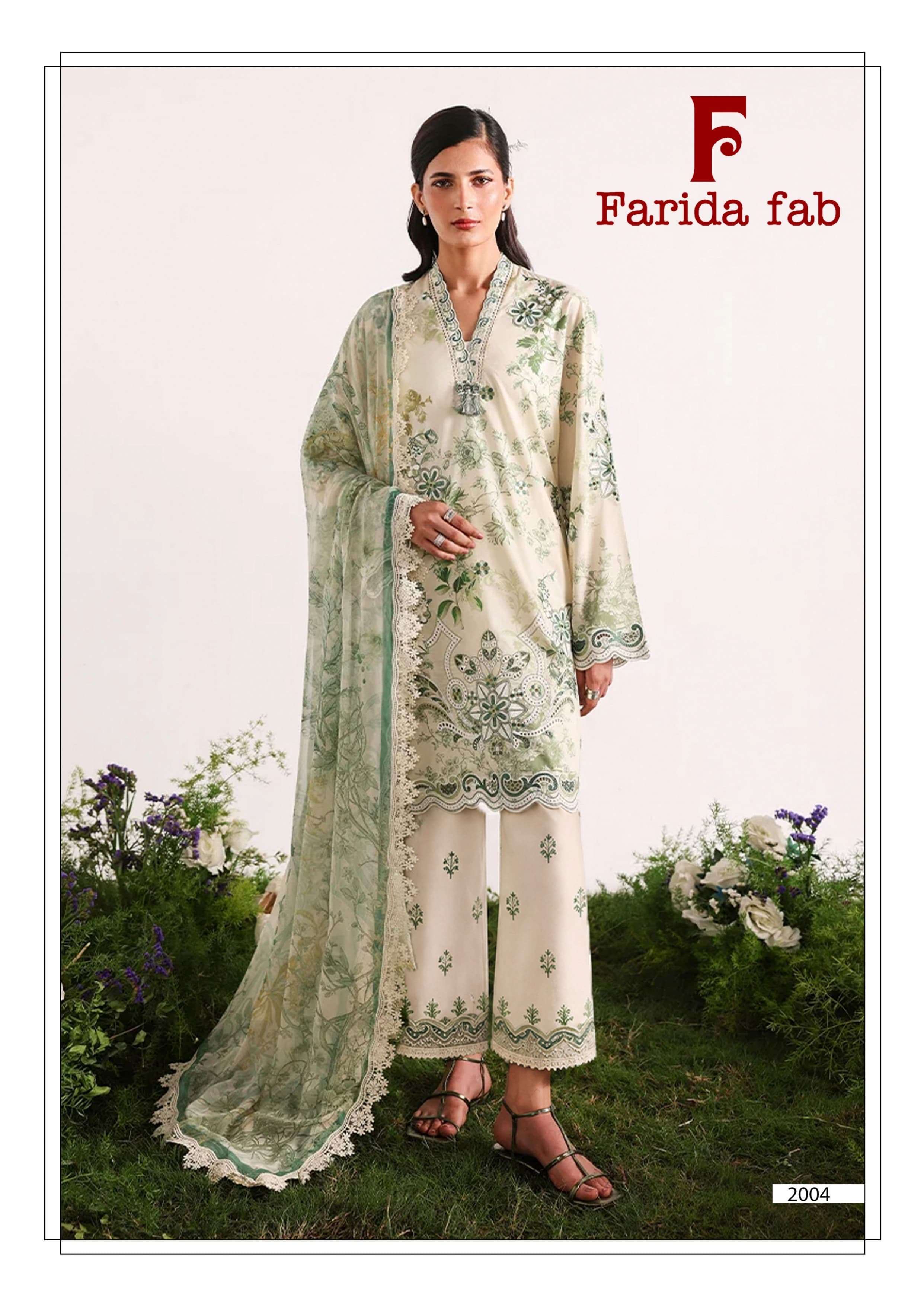 FARIDA FAB CHARIZMA VOL 2 COTTON DIGITAL PRINTS SALWAR SUIT
