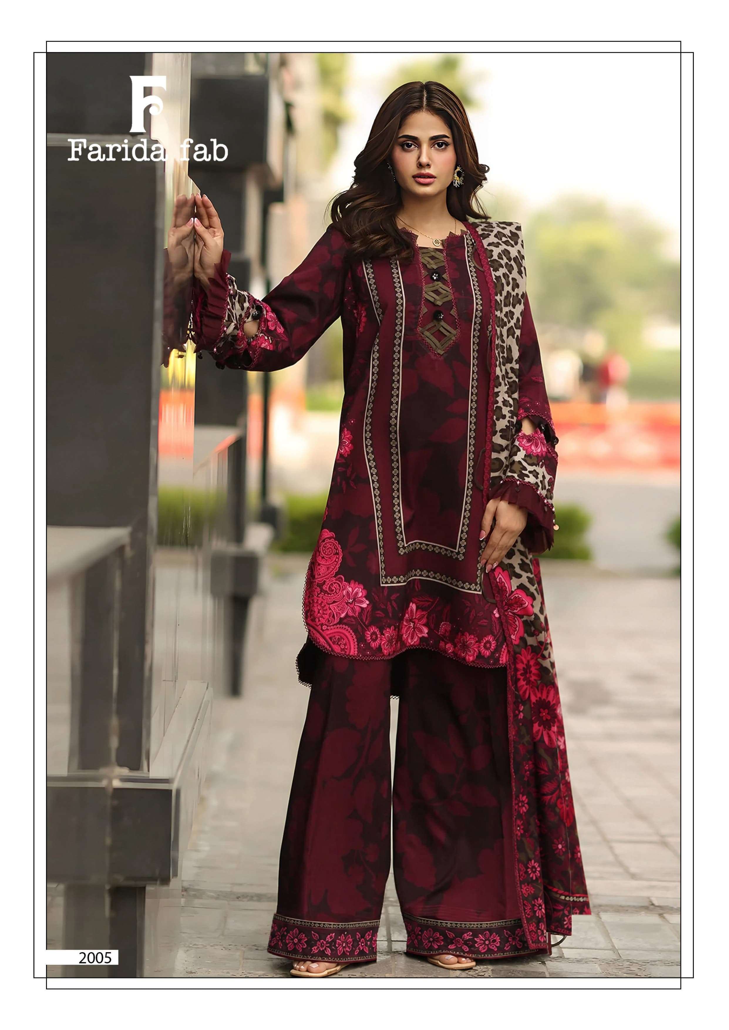 FARIDA FAB CHARIZMA VOL 2 COTTON DIGITAL PRINTS SALWAR SUIT