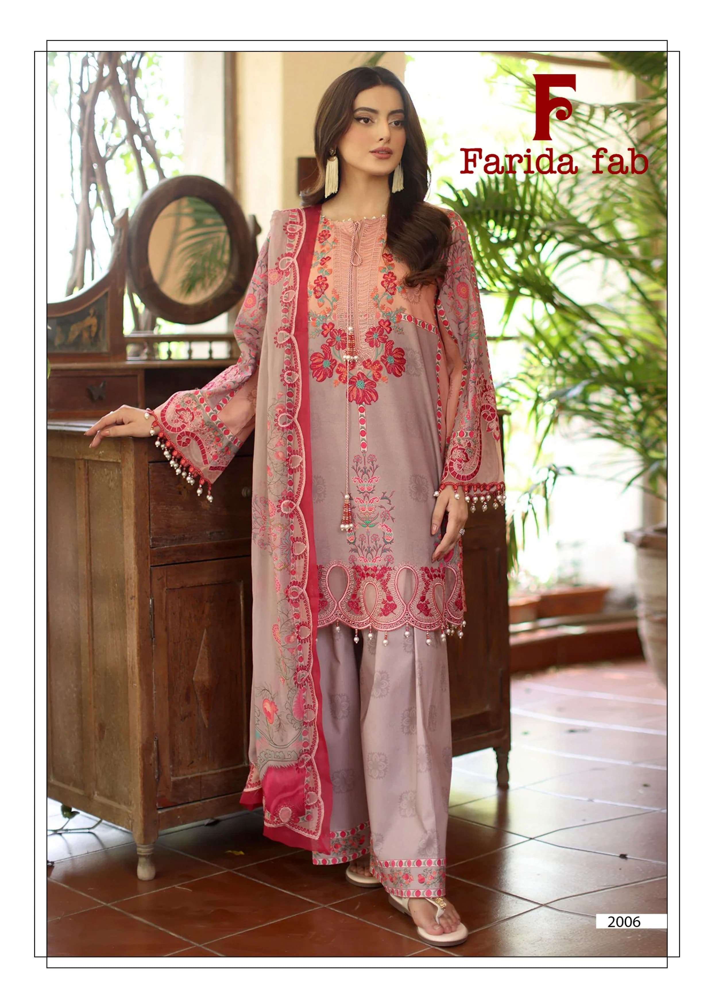 FARIDA FAB CHARIZMA VOL 2 COTTON DIGITAL PRINTS SALWAR SUIT