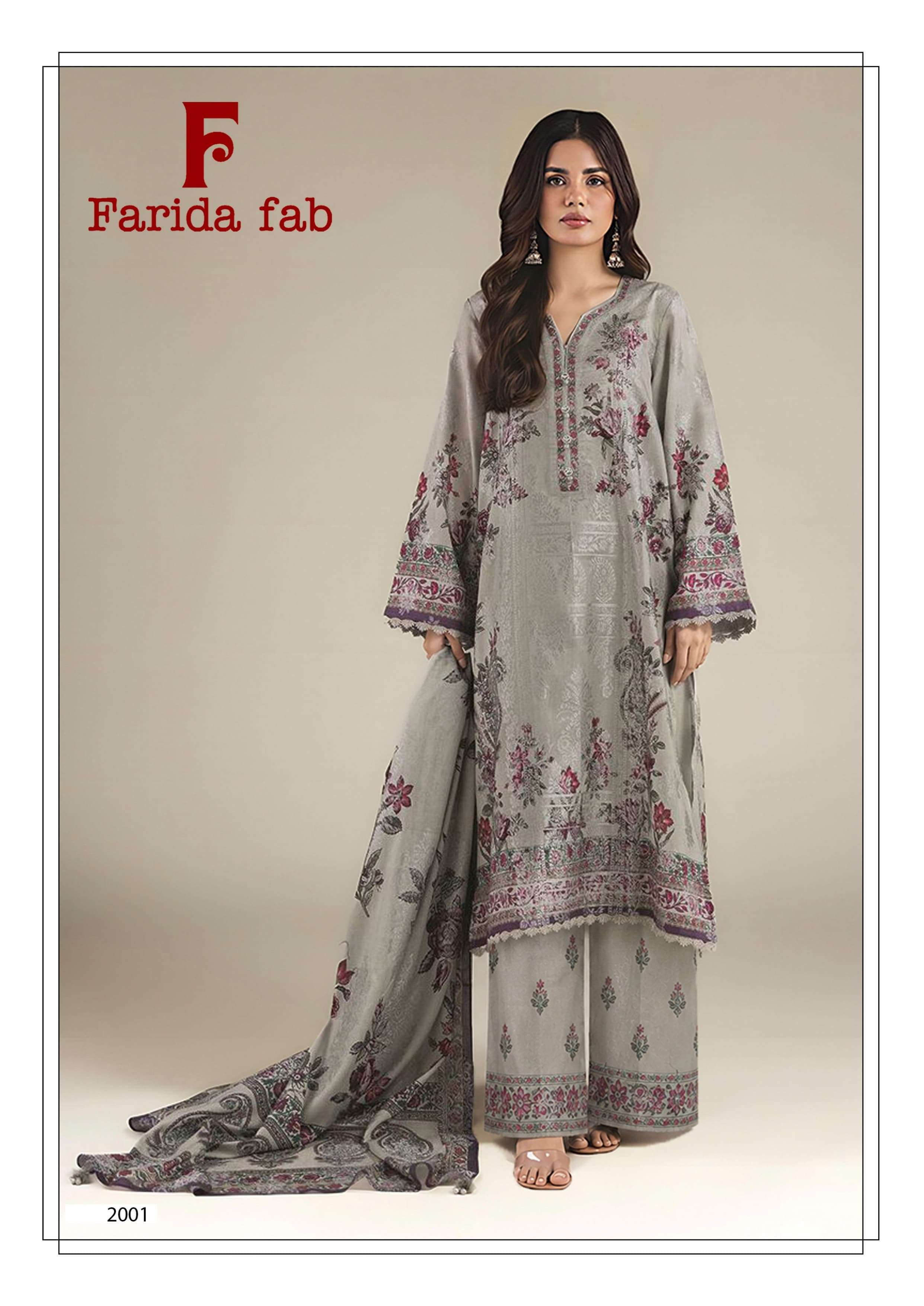 FARIDA FAB CHARIZMA VOL 2 COTTON DIGITAL PRINTS SALWAR SUIT