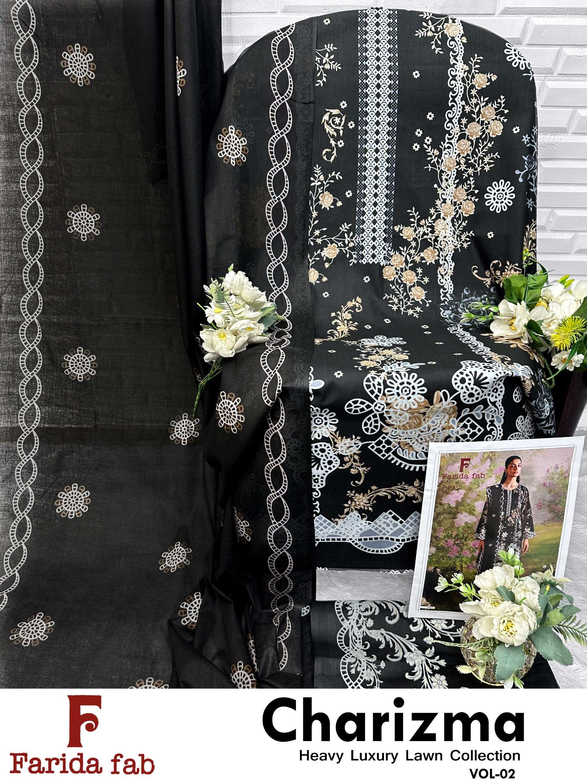 FARIDA FAB CHARIZMA VOL 2 COTTON DIGITAL PRINTS SALWAR SUIT