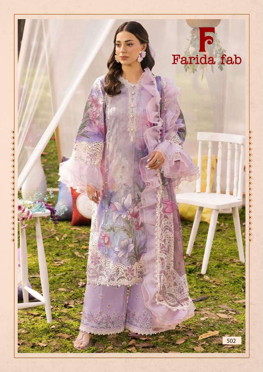 FARIDA FAB ELAAF VOL 5 COTTON DIGITAL PRINT SALWAR SUIT
