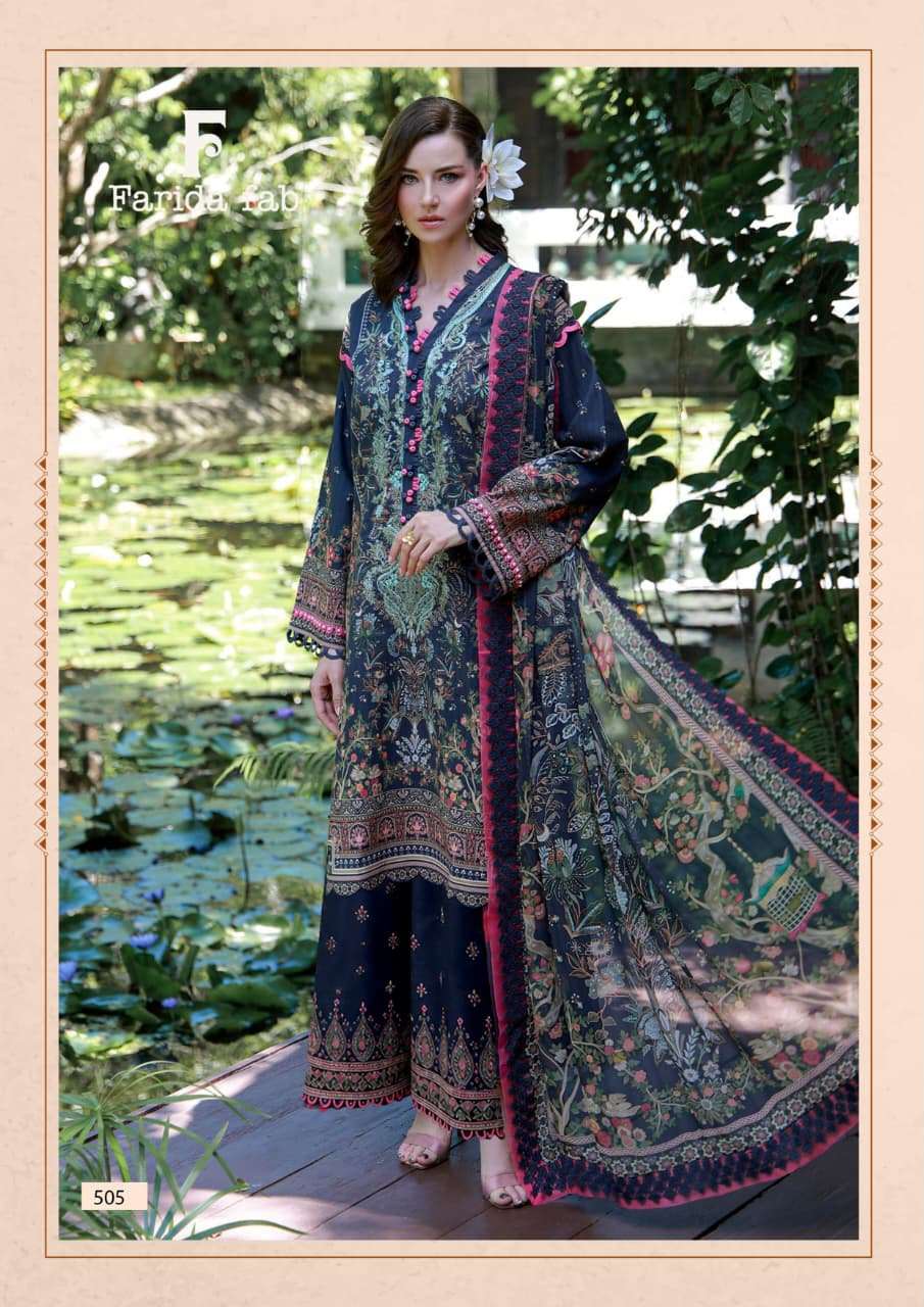 FARIDA FAB ELAAF VOL 5 COTTON DIGITAL PRINT SALWAR SUIT