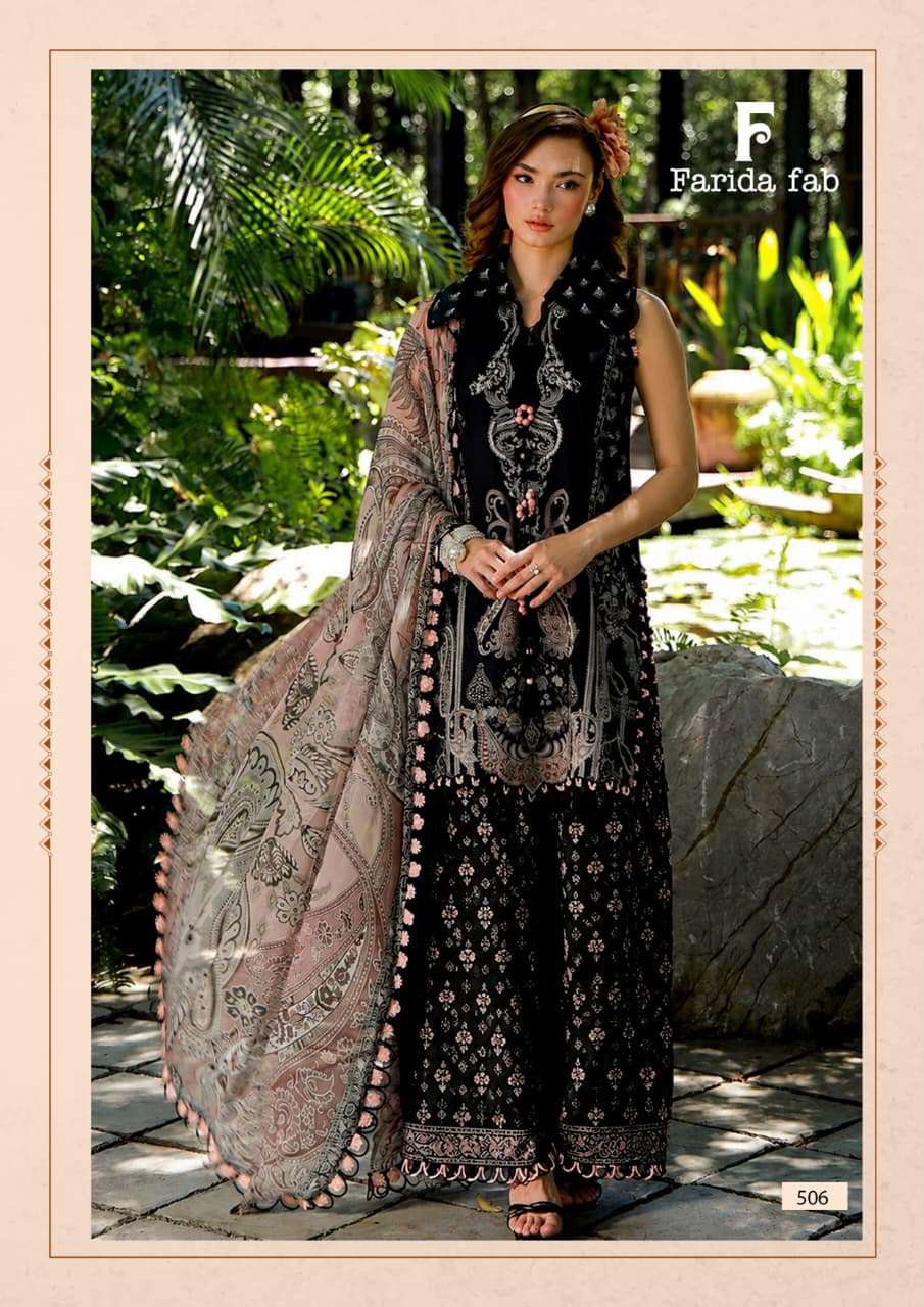 FARIDA FAB ELAAF VOL 5 COTTON DIGITAL PRINT SALWAR SUIT