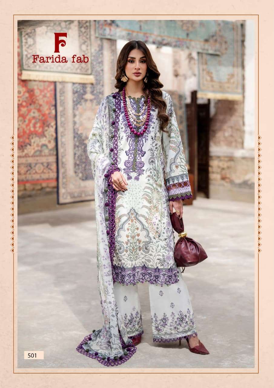FARIDA FAB ELAAF VOL 5 COTTON DIGITAL PRINT SALWAR SUIT