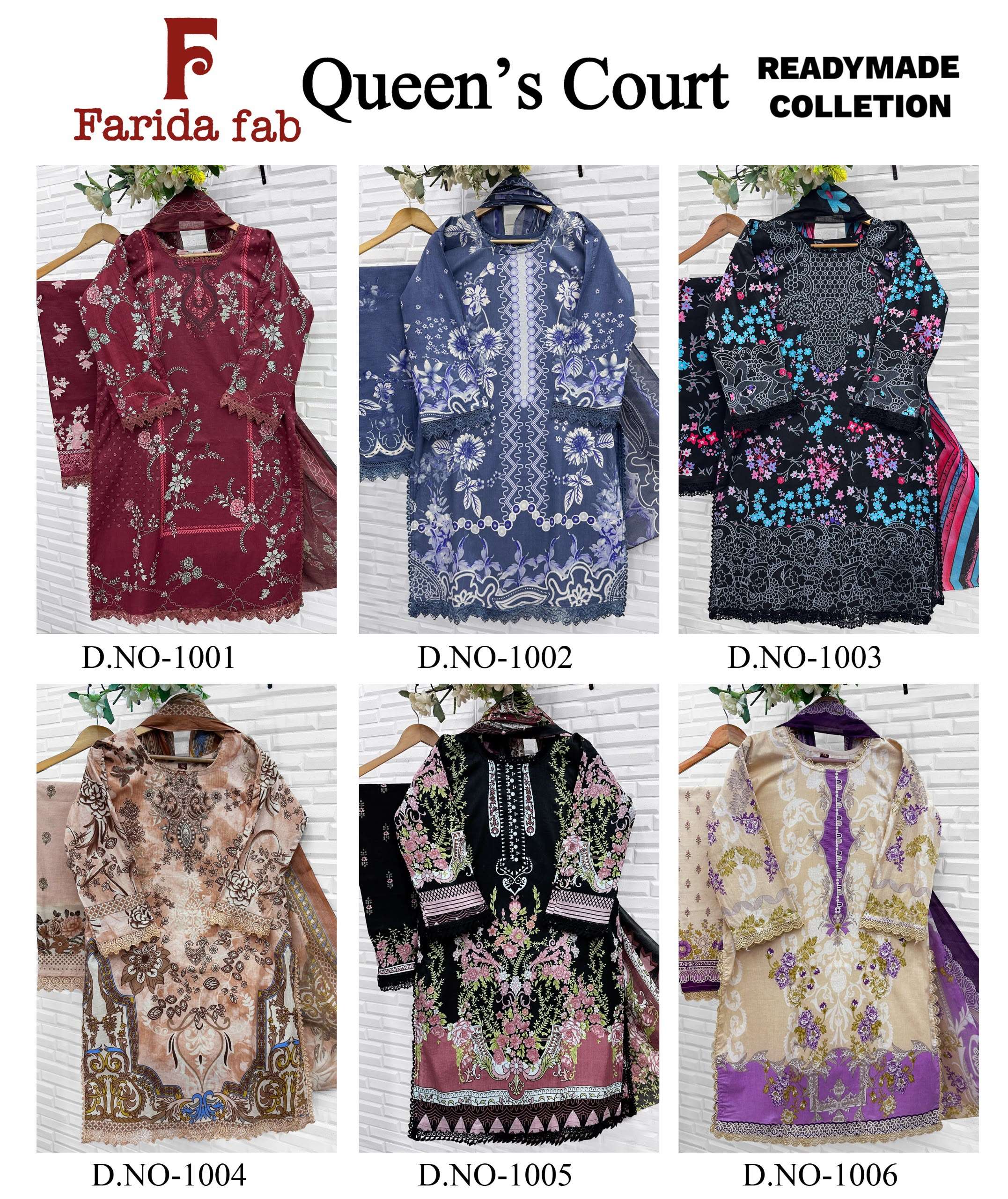FARIDA FAB QUEENS COURT READY MADE COLLECTION 