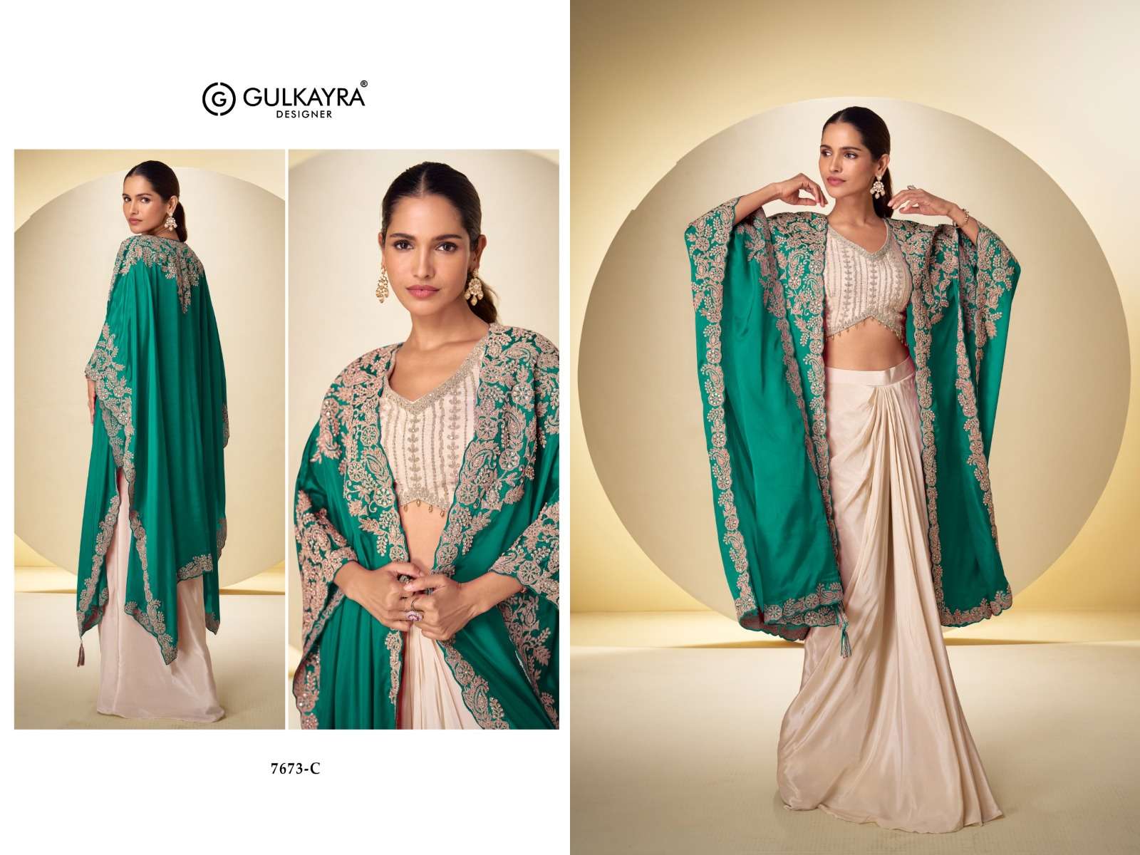GULKAYRA DESIGNER ANDAZ HEAVY BEAUTIFUL DESIGNER LOOK WEDDING FUNCTION WEAR DRESS
