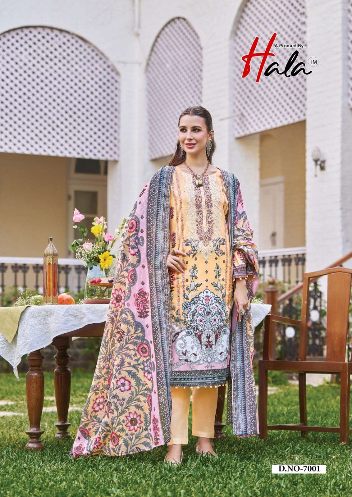 HALA AAYAT VOL 7 COTTON DIGITAL PRINTS WITH FANCY WORKS SUIT 