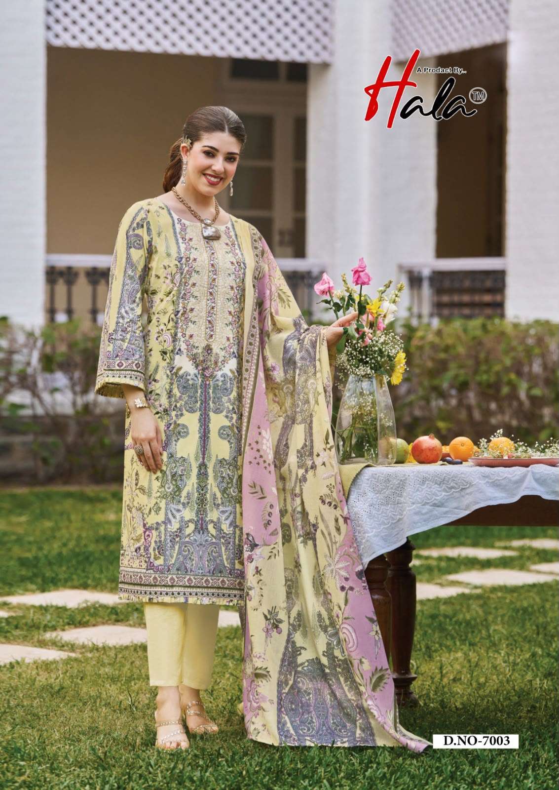 HALA AAYAT VOL 7 COTTON DIGITAL PRINTS WITH FANCY WORKS SUIT 