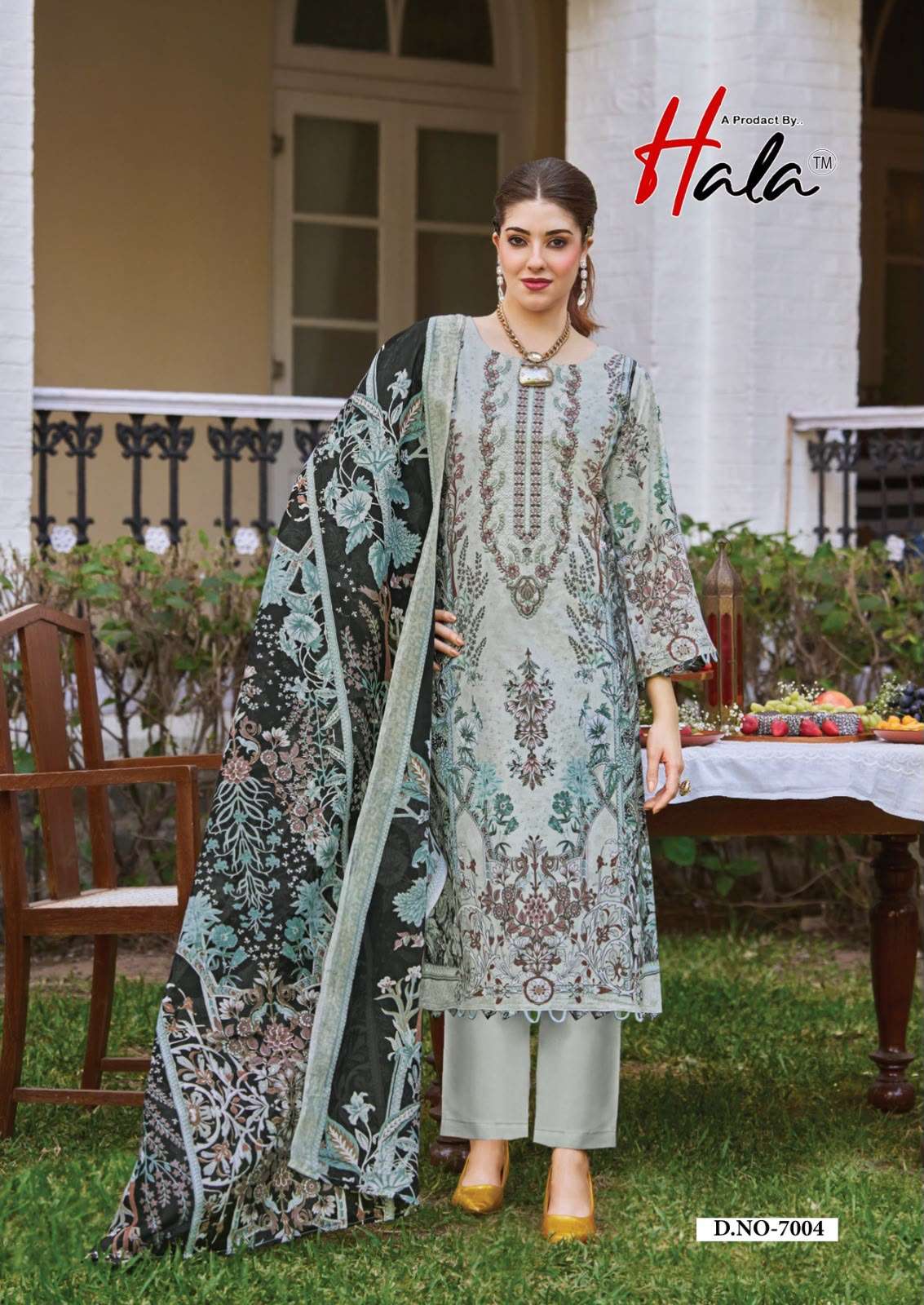 HALA AAYAT VOL 7 COTTON DIGITAL PRINTS WITH FANCY WORKS SUIT 