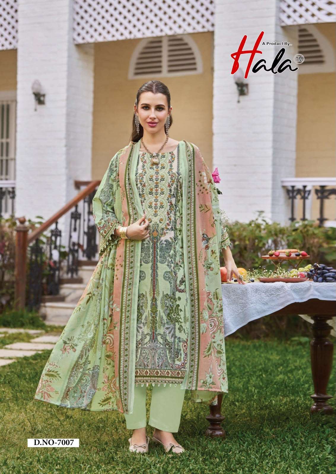 HALA AAYAT VOL 7 COTTON DIGITAL PRINTS WITH FANCY WORKS SUIT 