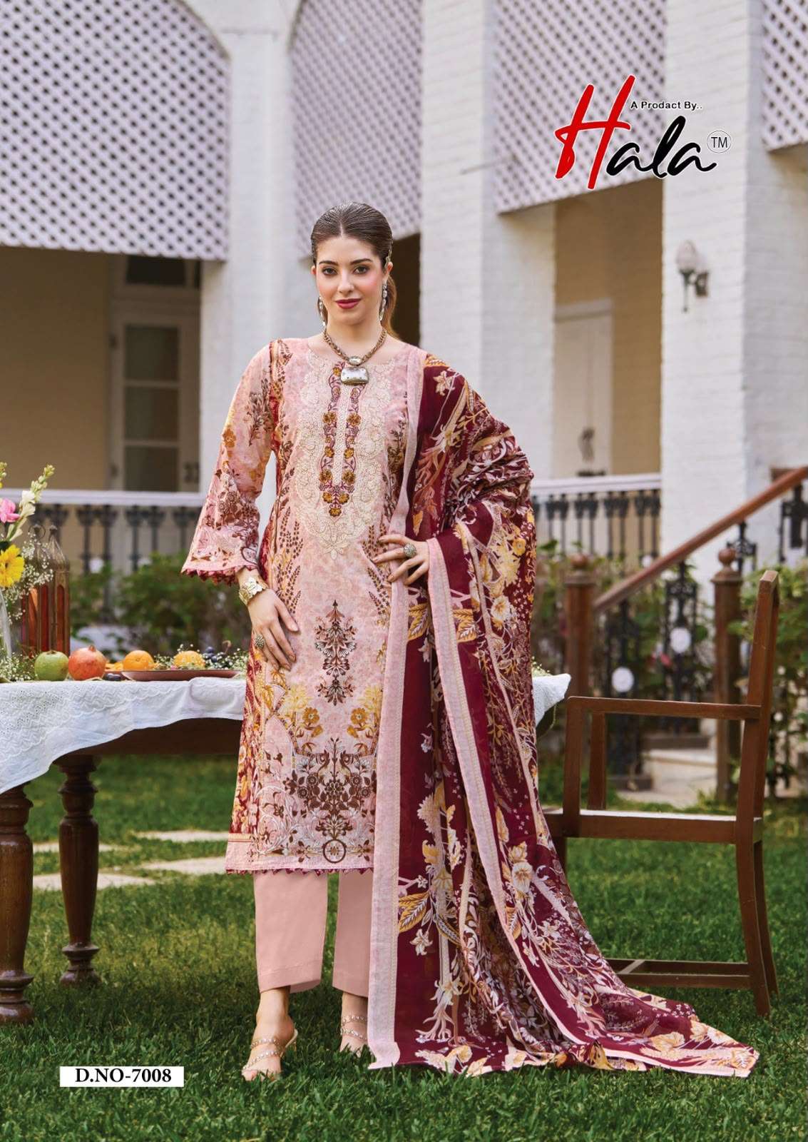 HALA AAYAT VOL 7 COTTON DIGITAL PRINTS WITH FANCY WORKS SUIT 