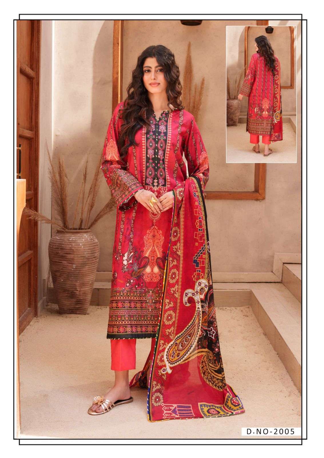 HALA TRADERS RANG E BAHAR VOL 2 COTTON DIGITAL KARACHI PRINTS SALWAR SUIT